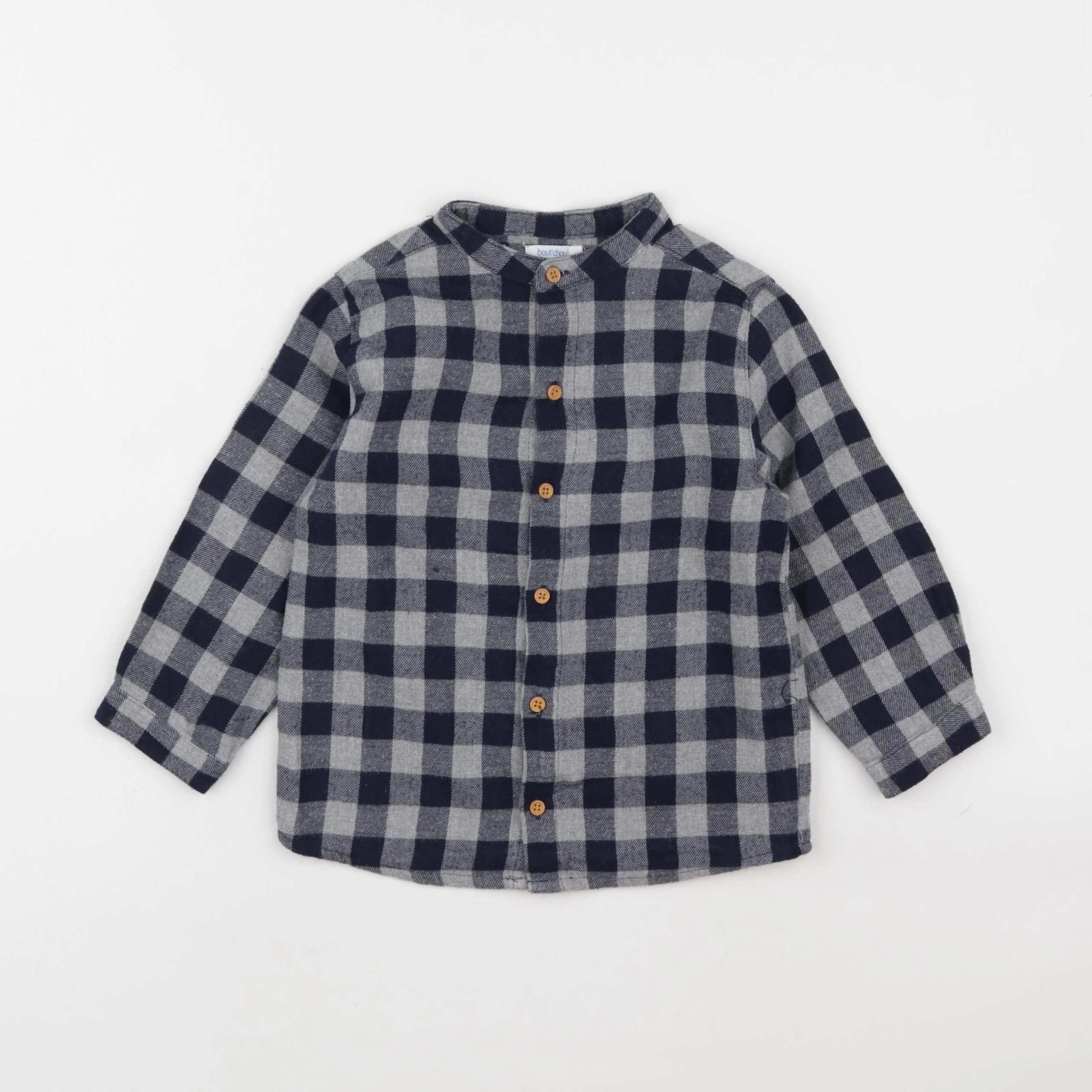 Boutchou - chemise bleu, gris - 36 mois
