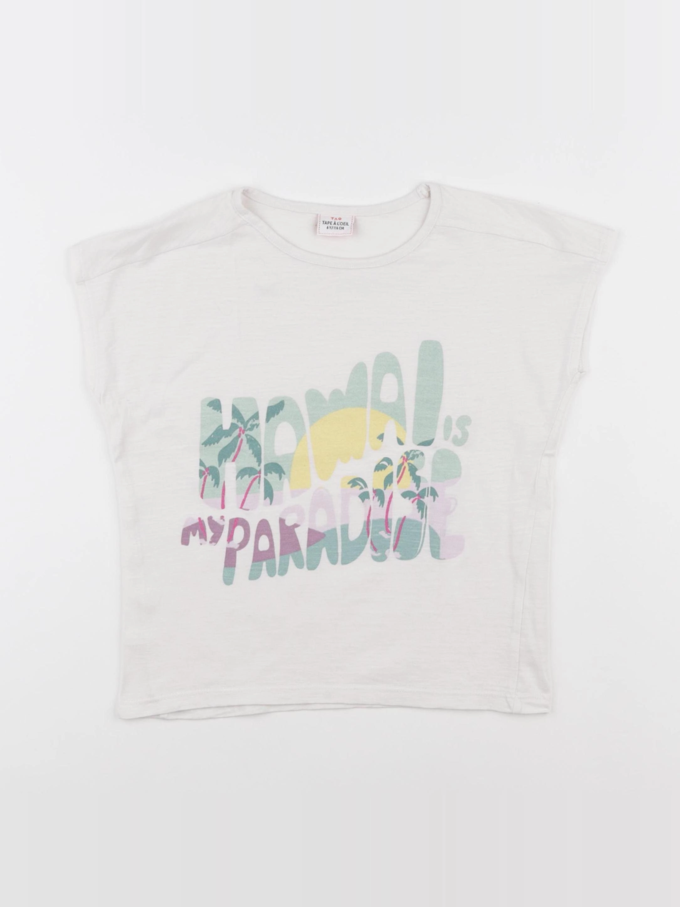 Tape à l'oeil - tee-shirt blanc - 6 ans