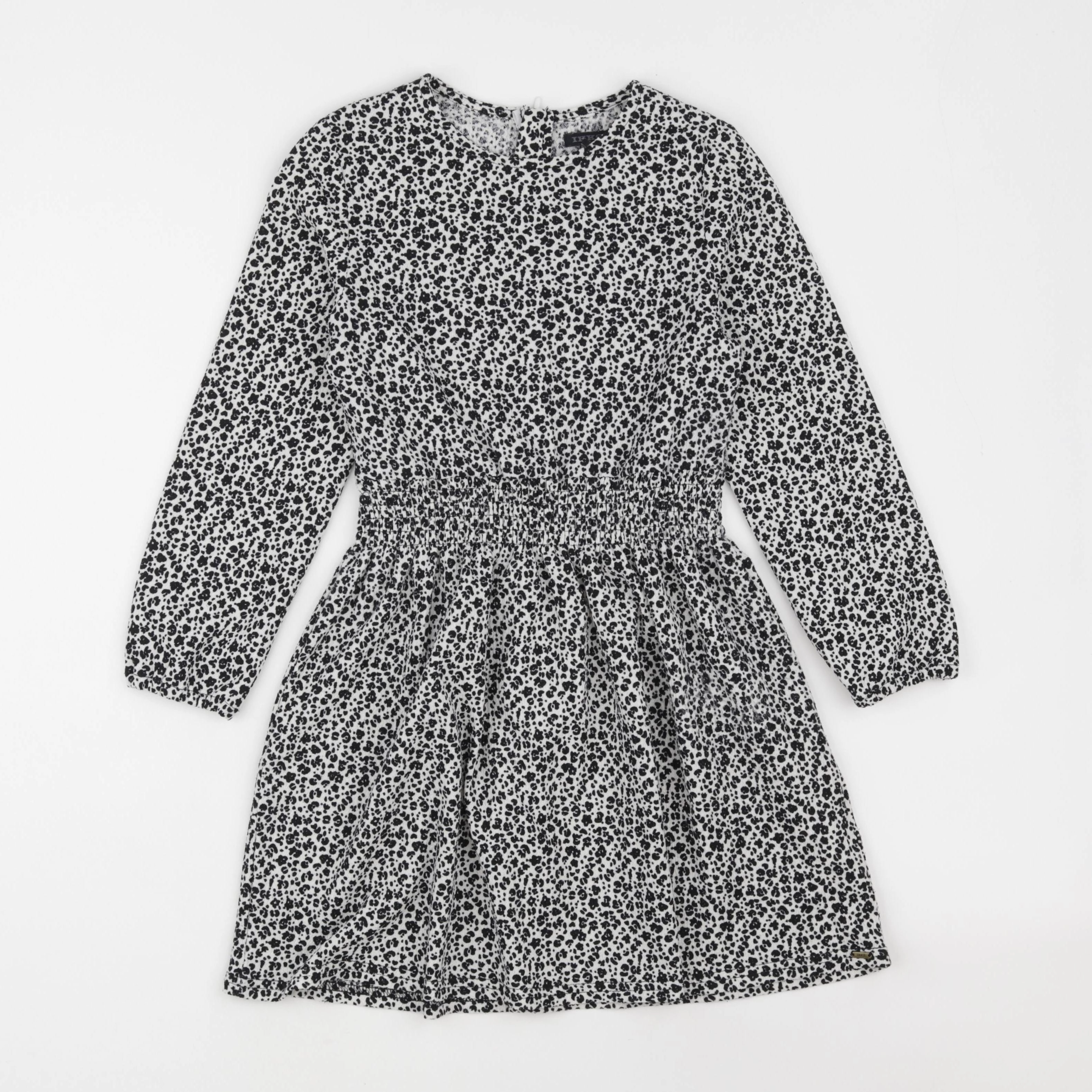 IKKS - robe blanc, noir - 8 ans