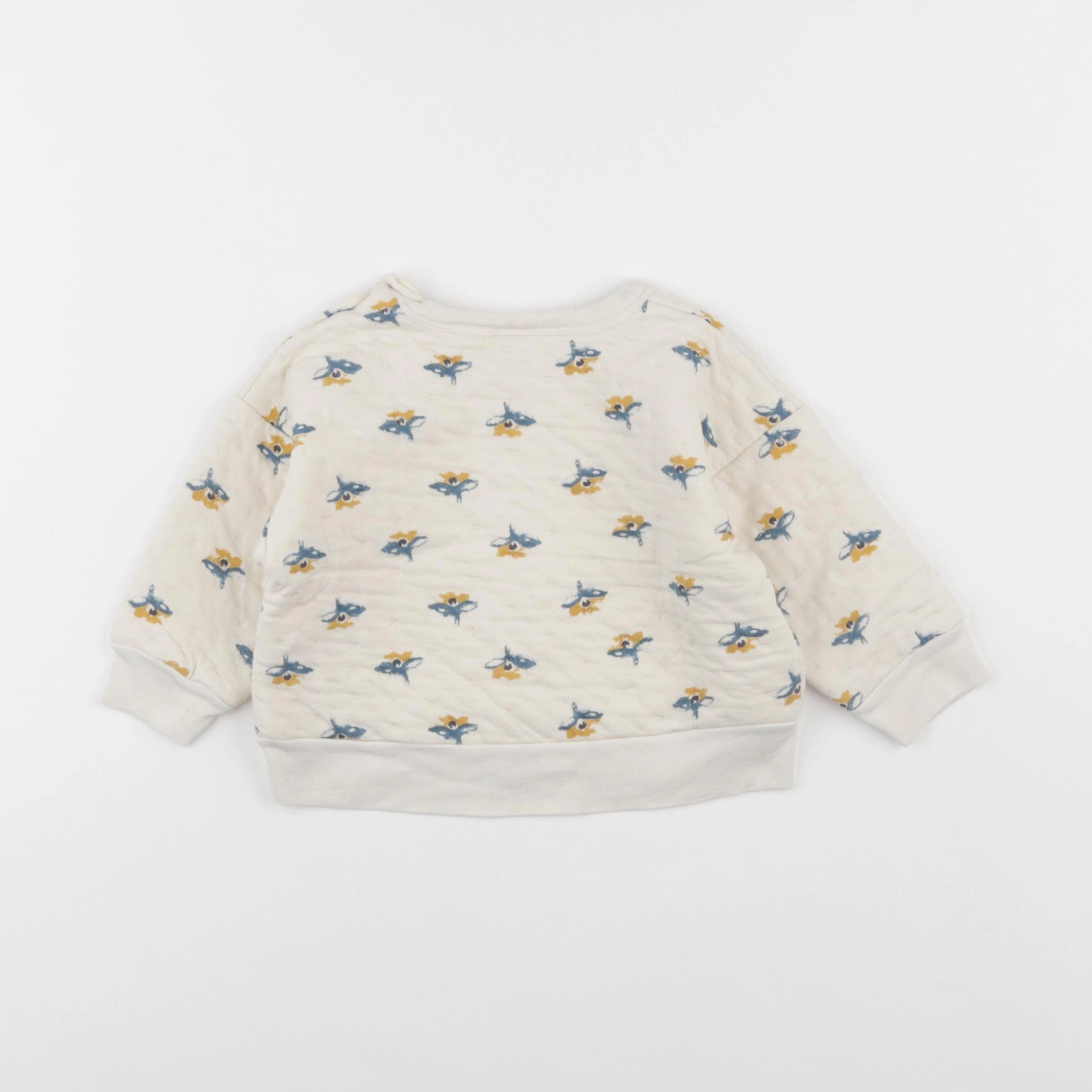Petit Bateau - sweat beige - 12 mois