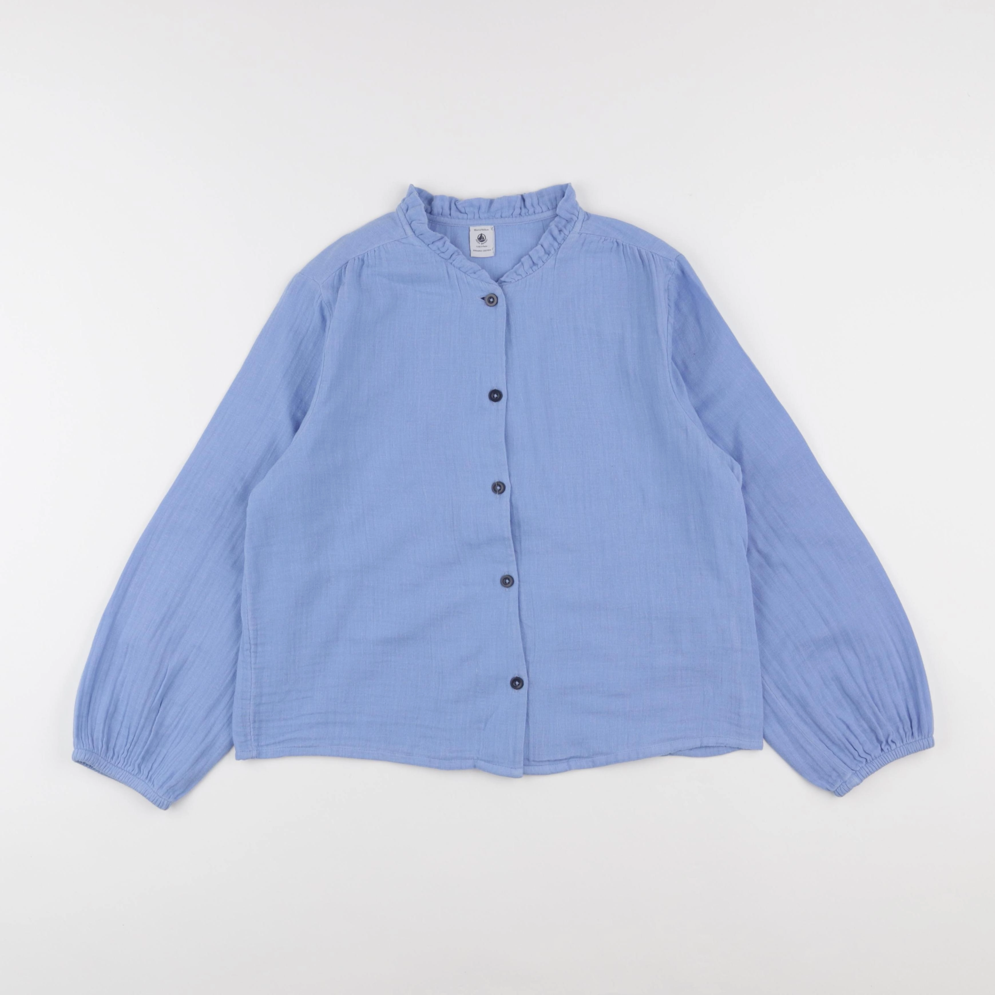 Petit Bateau - blouse bleu - 10 ans