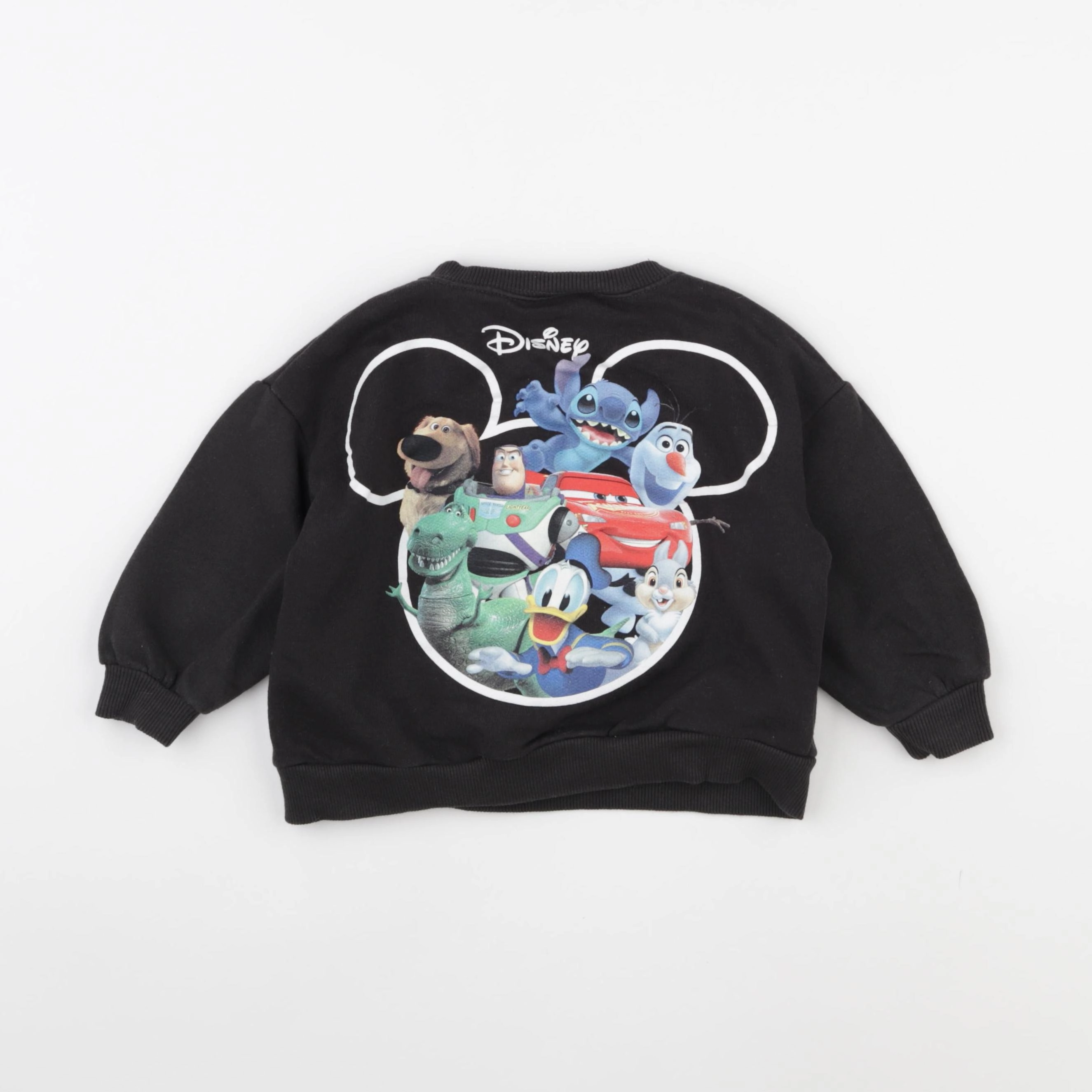 Zara - sweat imprimé au dos gris - 2/3 ans