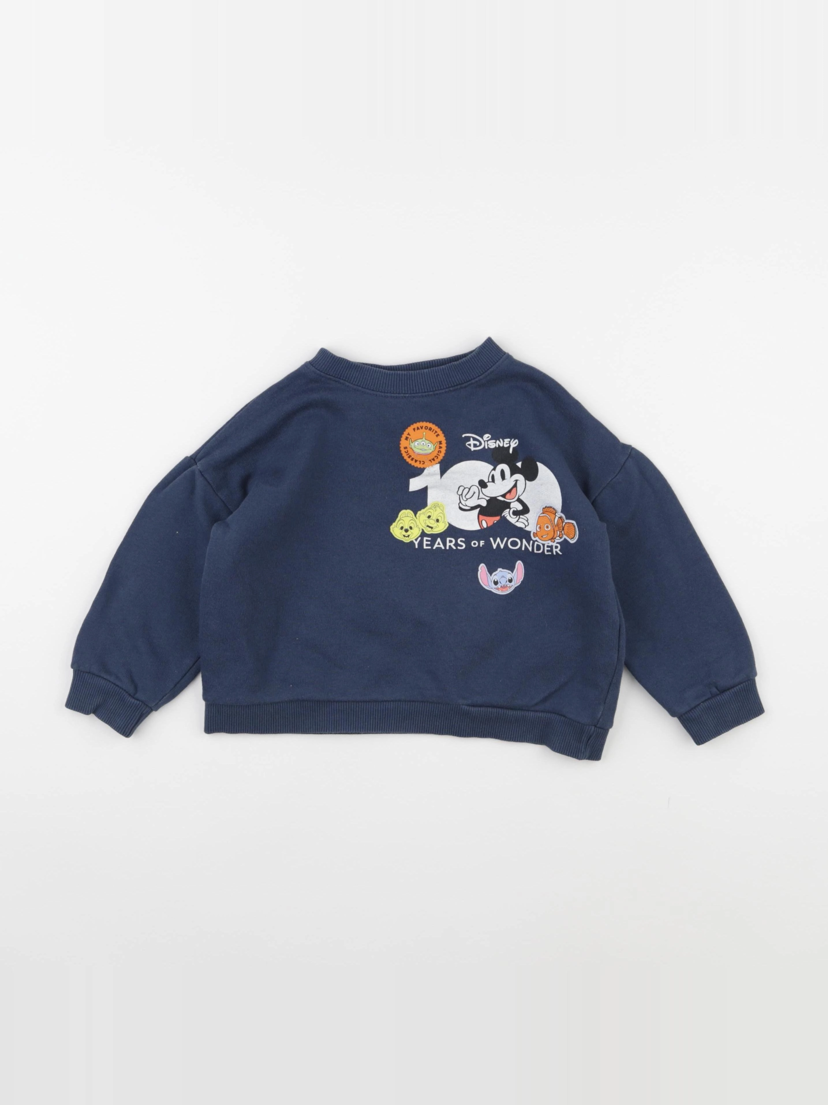 Zara - sweat bleu - 2/3 ans