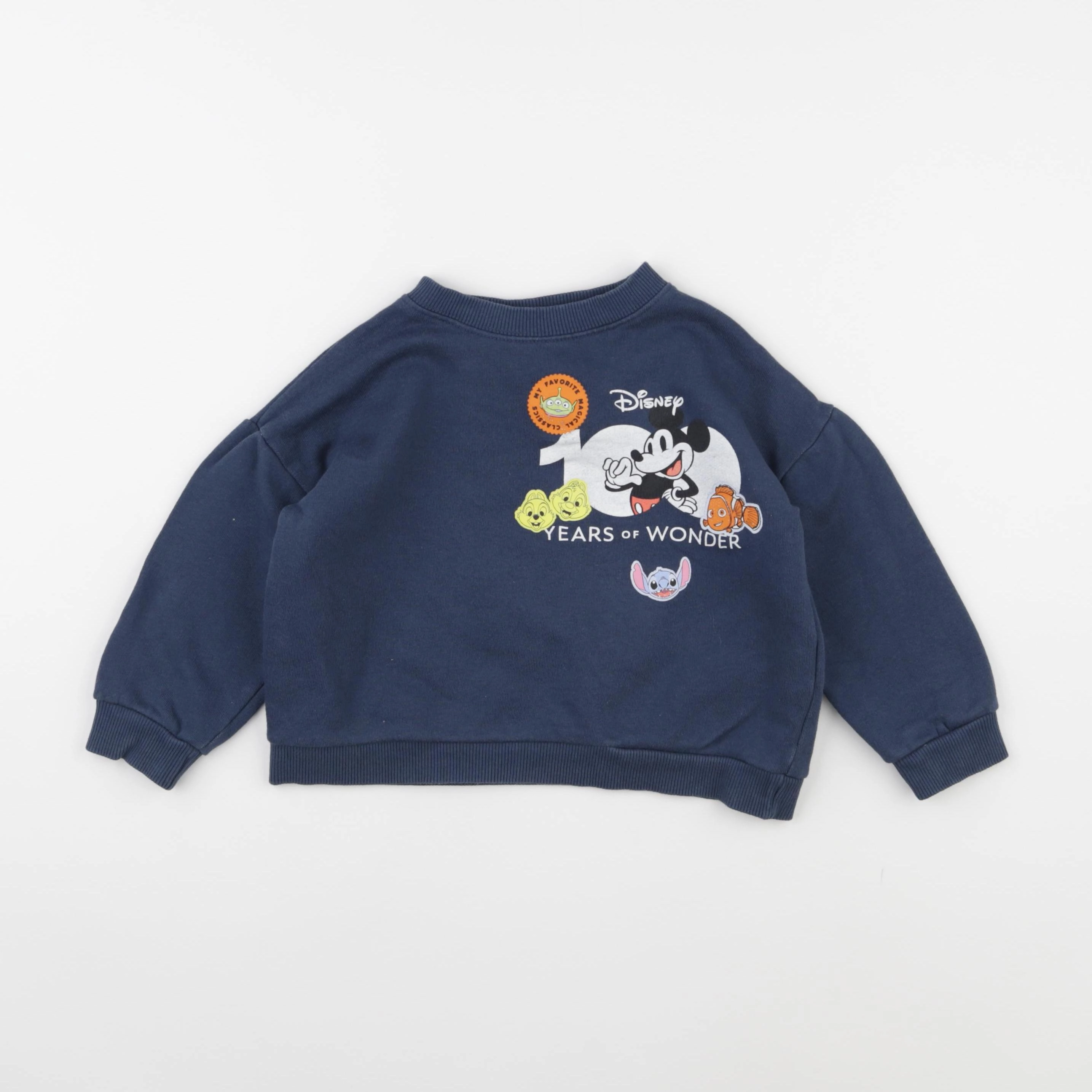 Zara - sweat bleu - 2/3 ans