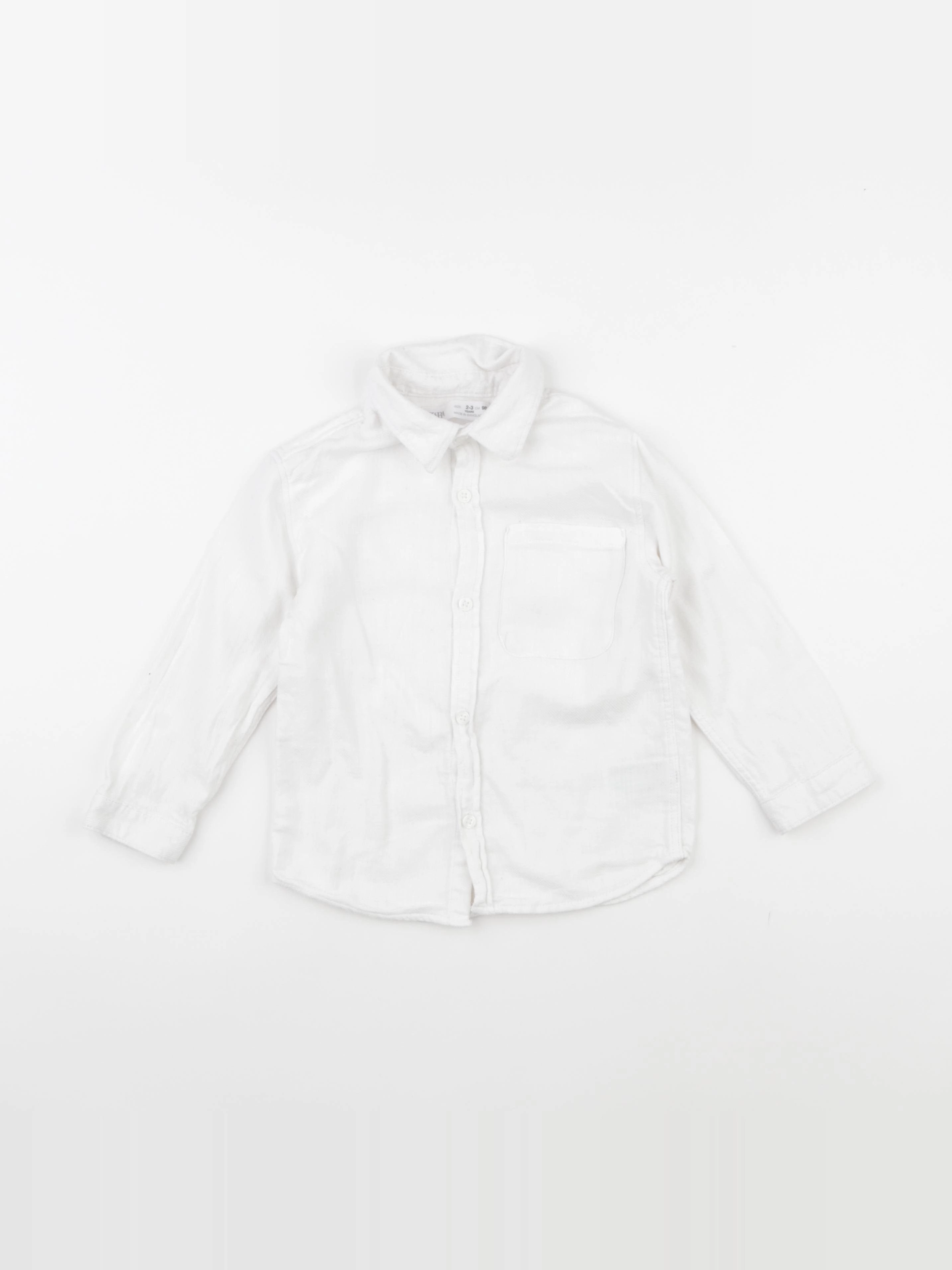 Zara - chemise blanc - 2/3 ans