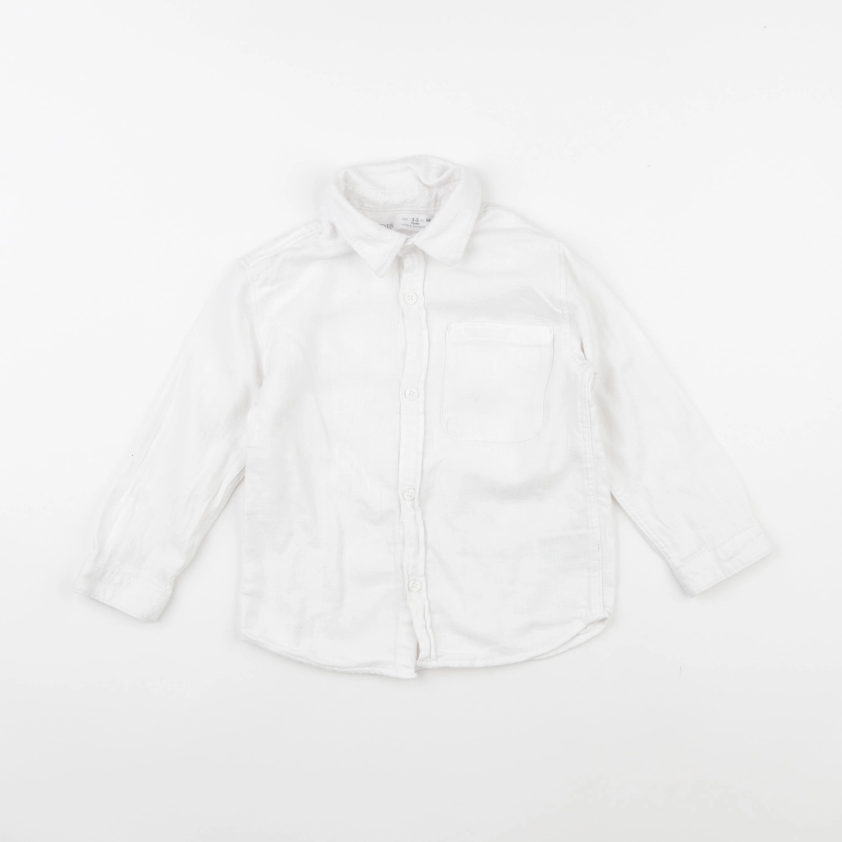 Zara - chemise blanc - 2/3 ans
