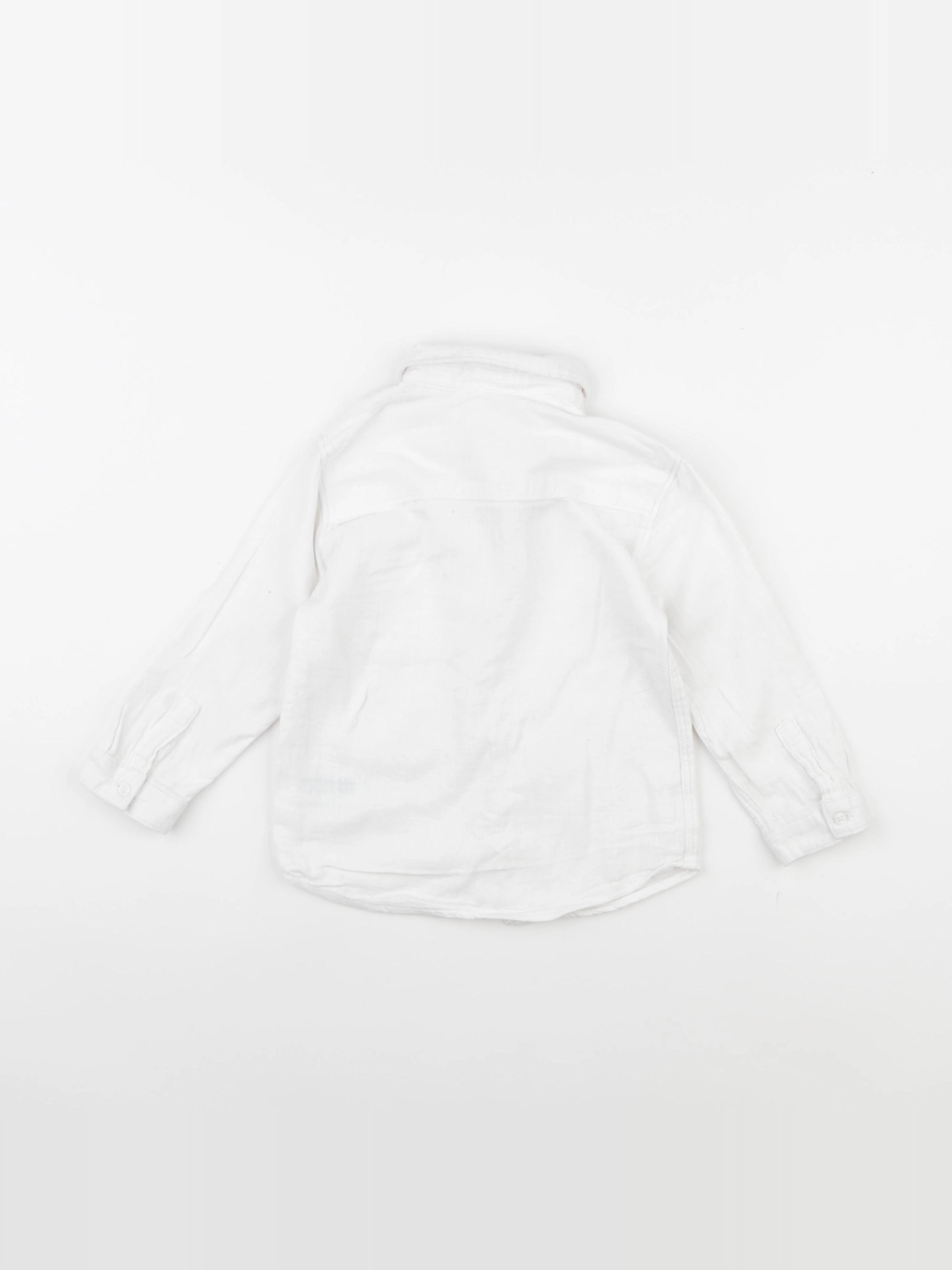 Zara - chemise blanc - 2/3 ans