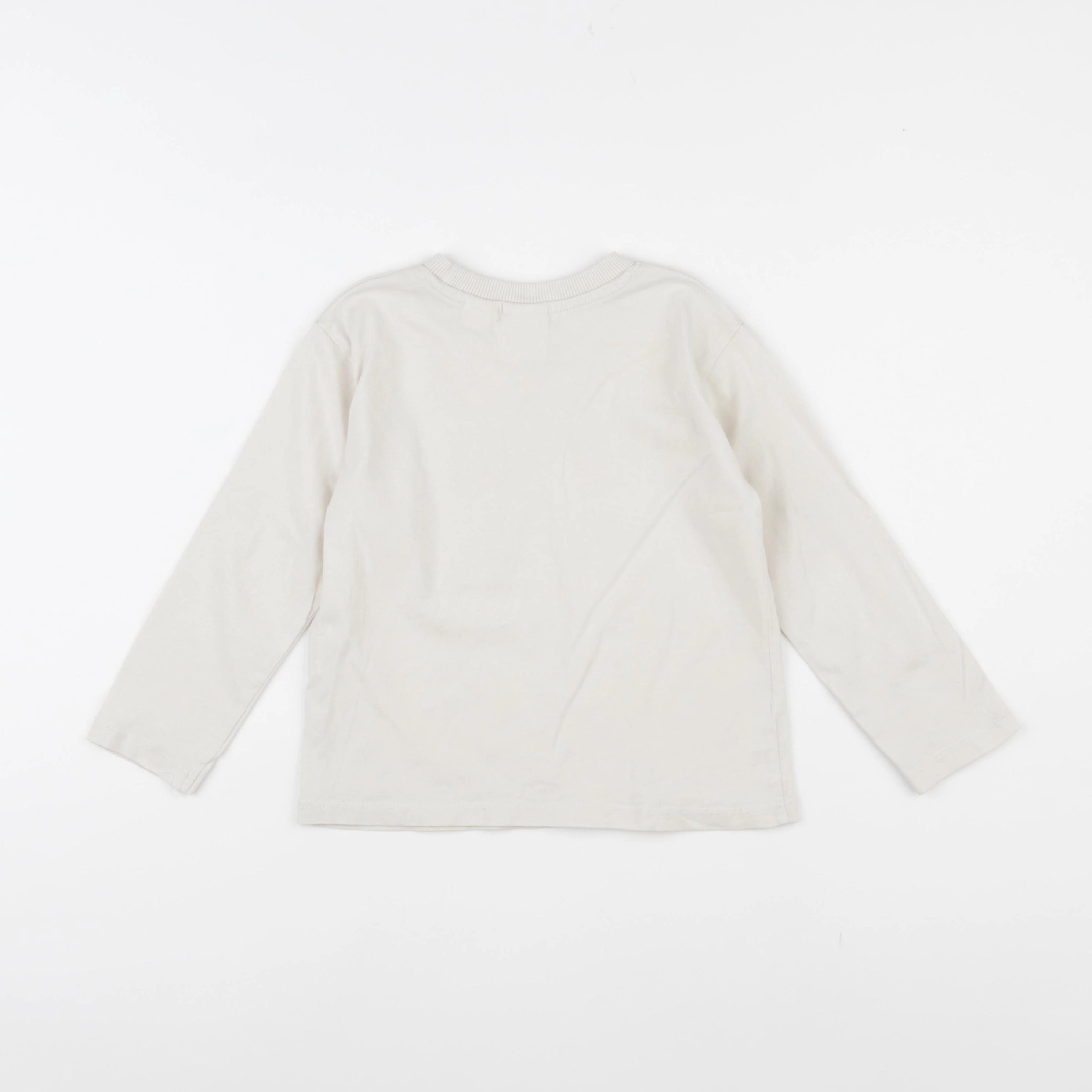 Zara - tee-shirt beige - 2/3 ans