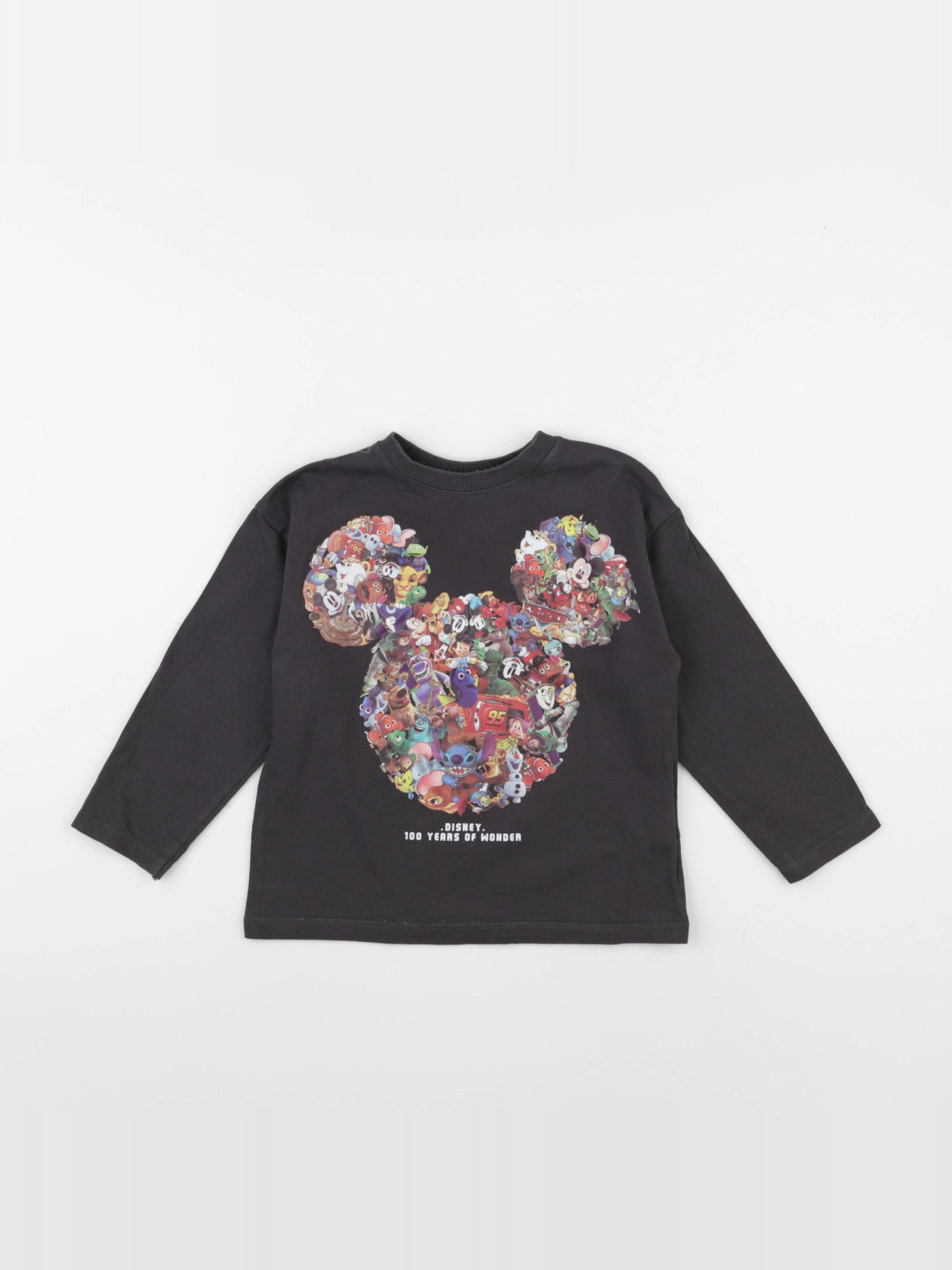 Zara - tee-shirt gris - 2/3 ans