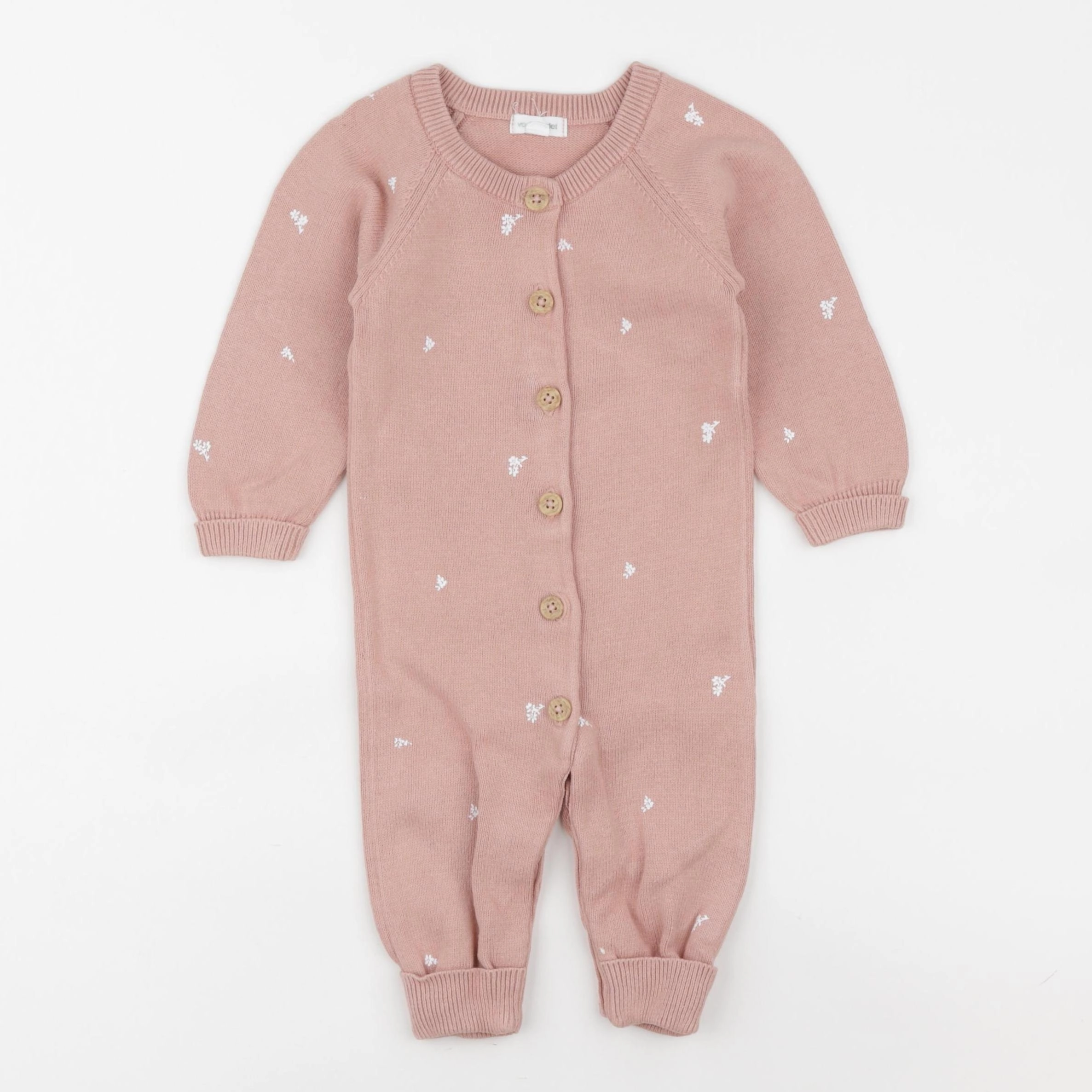 Vertbaudet - combinaison rose - 9 mois