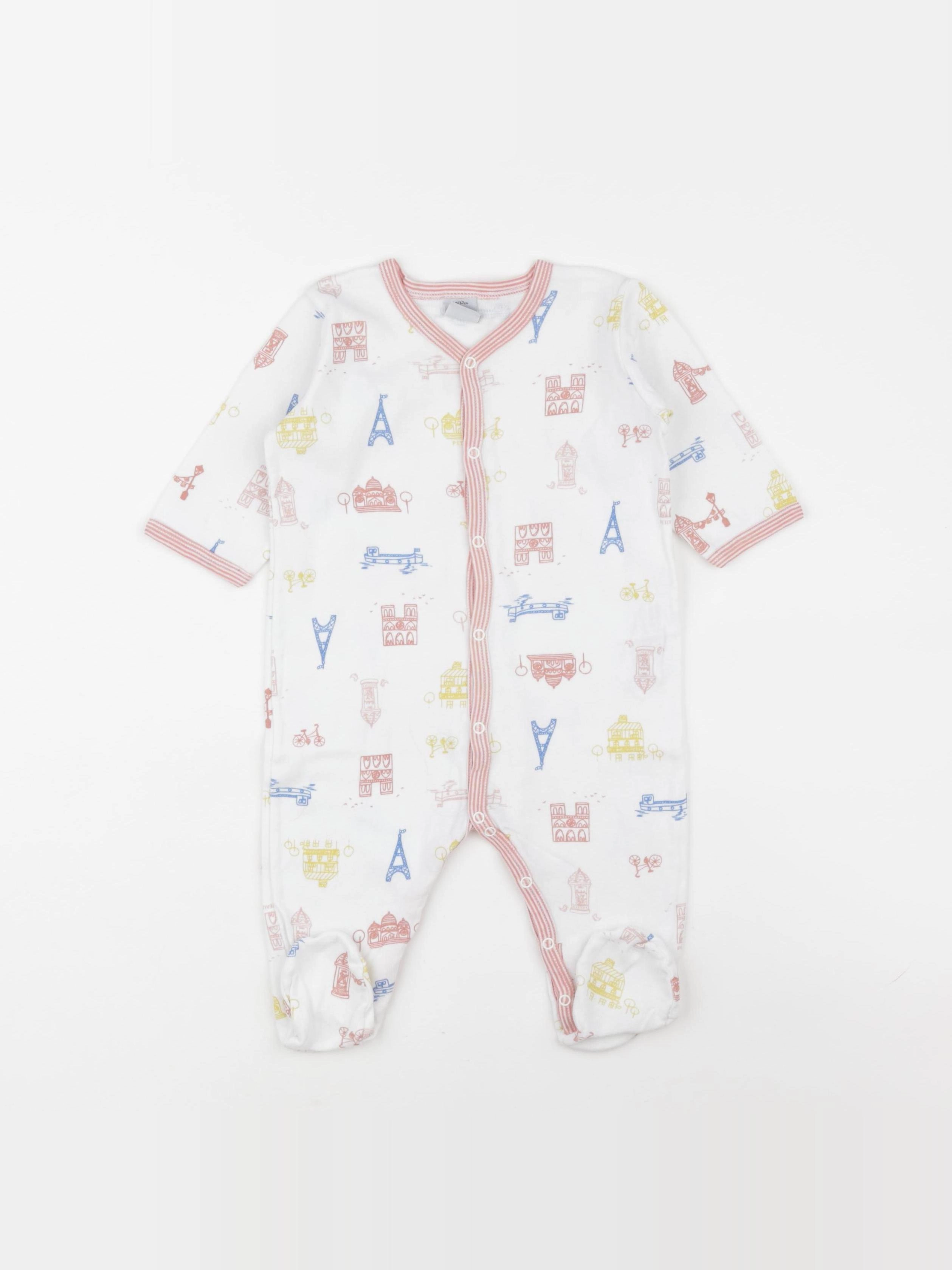 Petit Bateau - pyjama coton multicolore - 6 mois