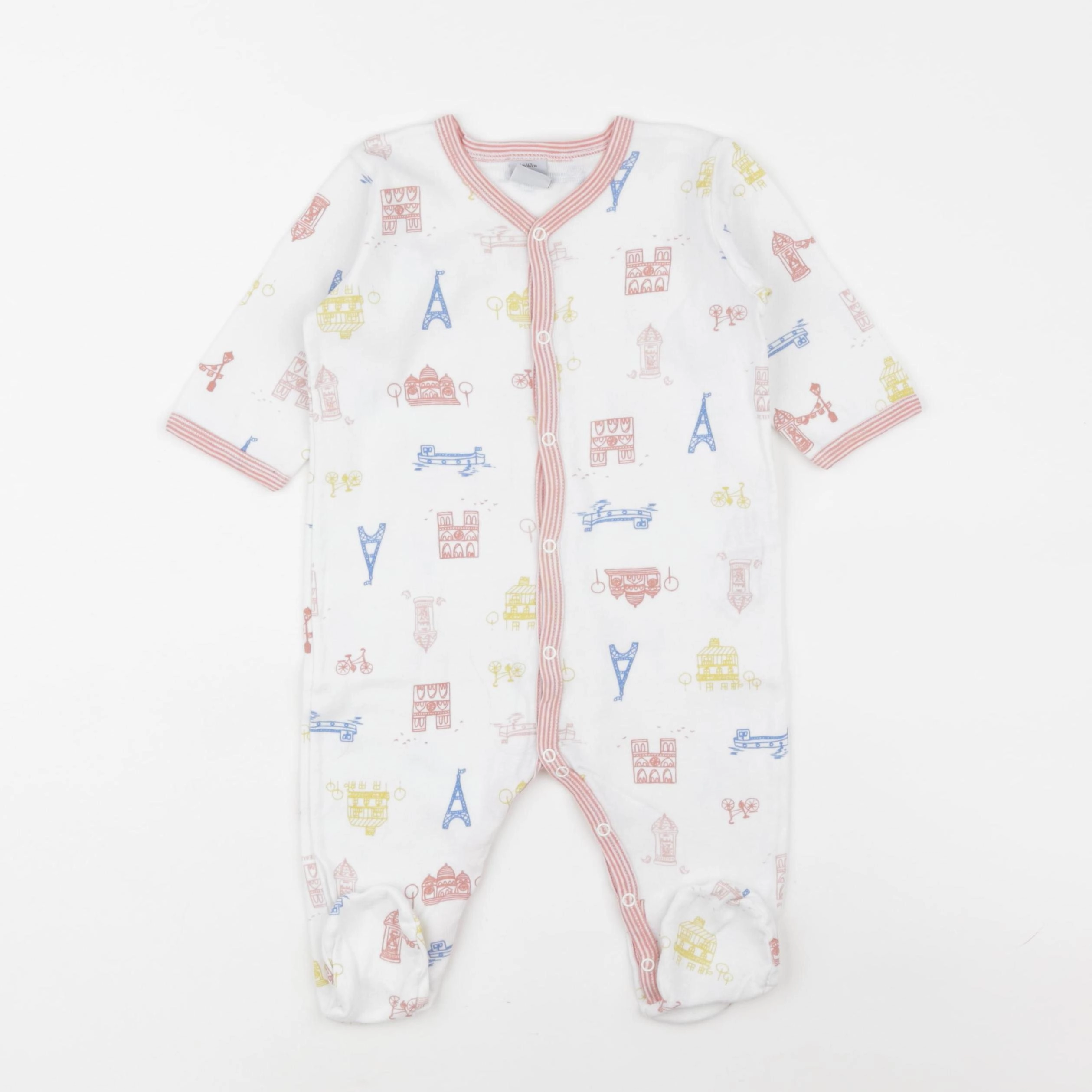 Petit Bateau - pyjama coton multicolore - 6 mois