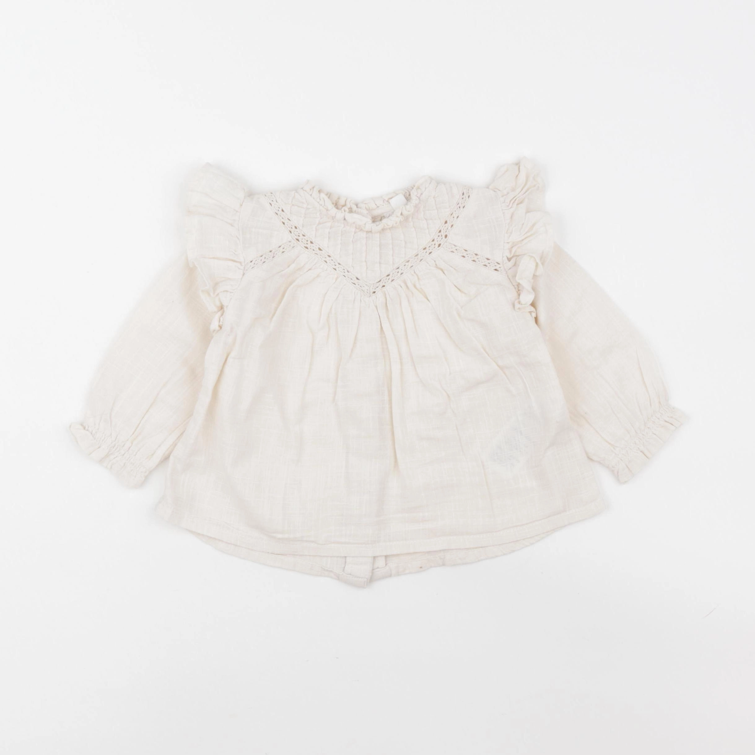 Vertbaudet - blouse beige - 9 mois