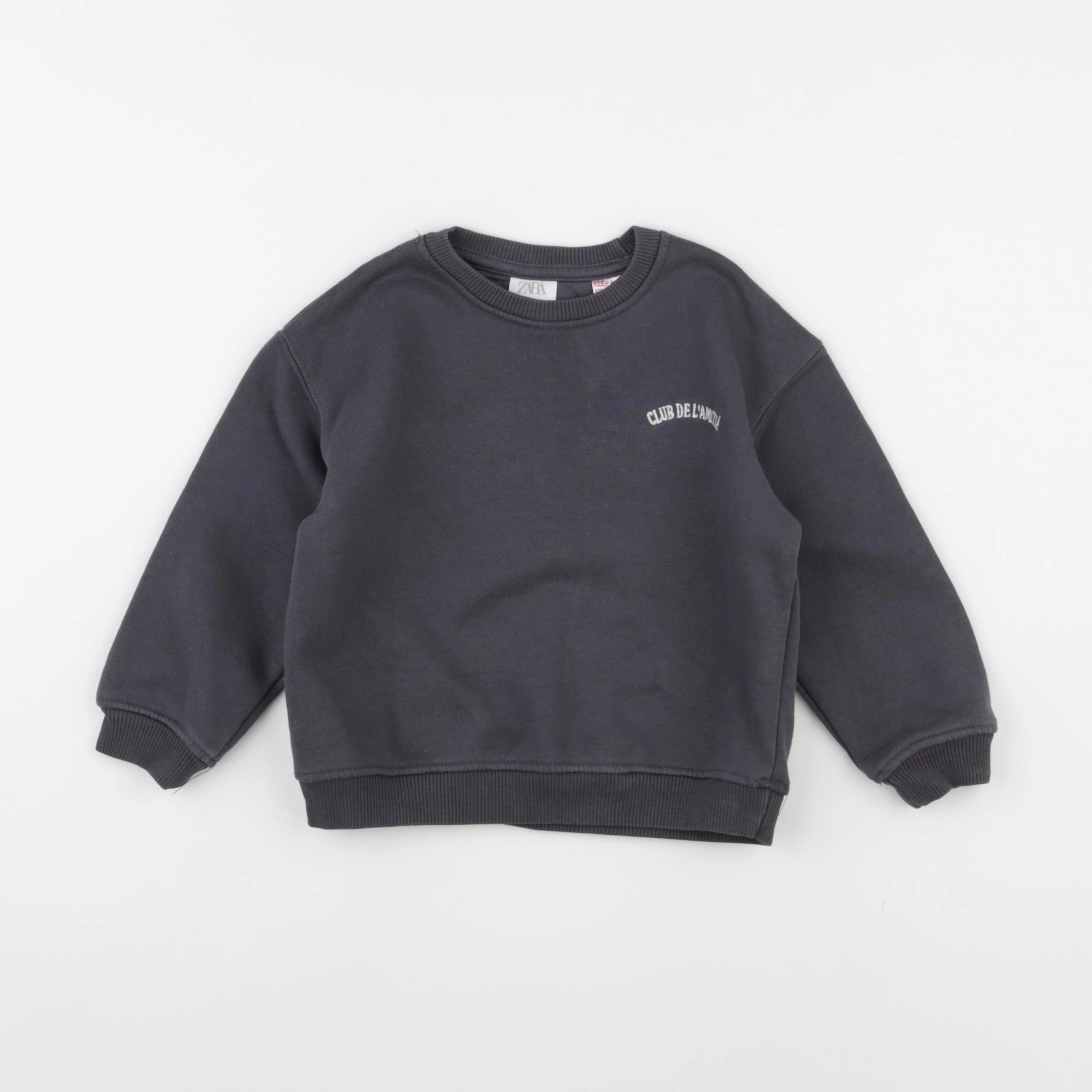 Zara - sweat gris - 2/3 ans