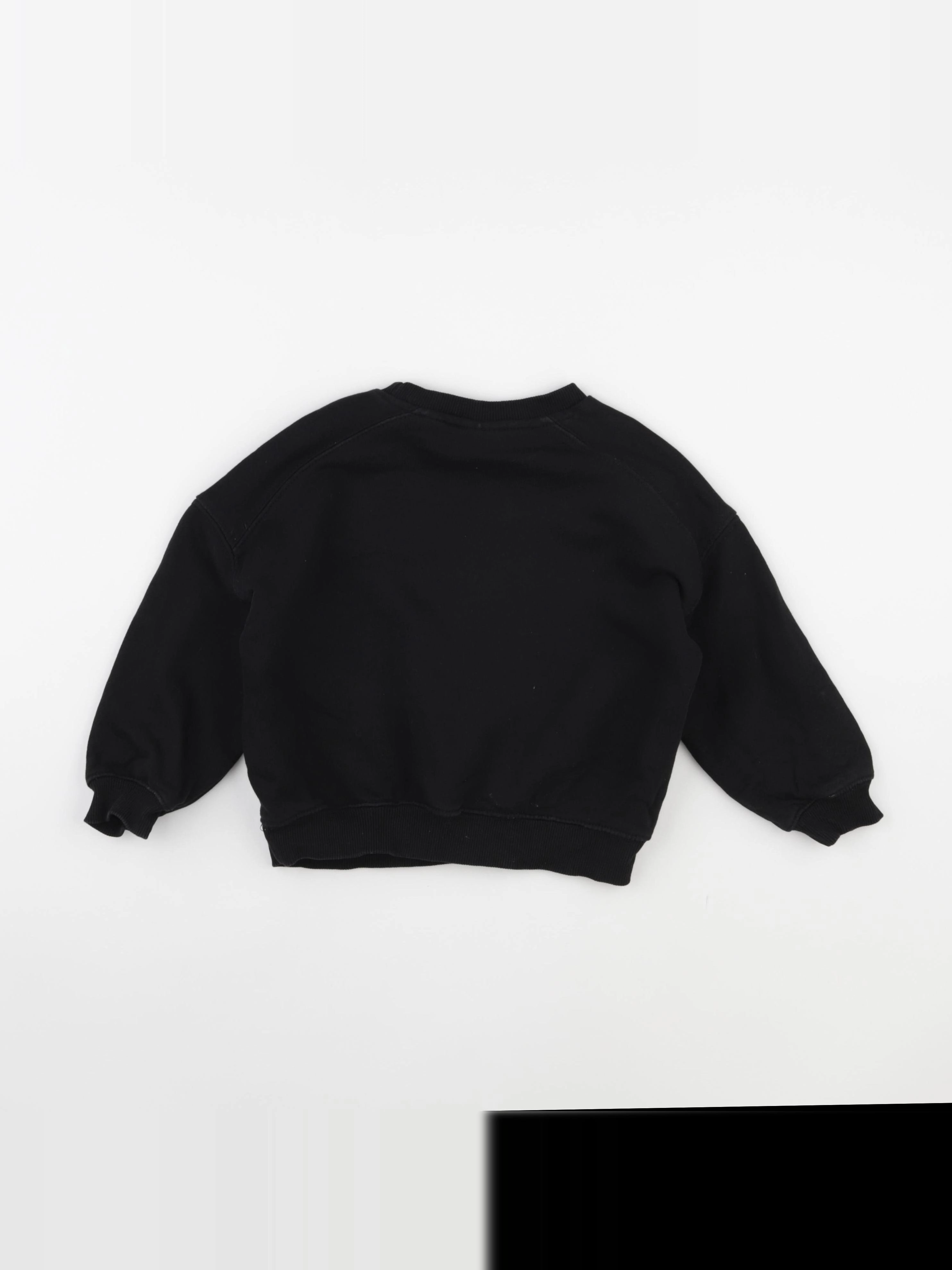 Zara - sweat noir - 2/3 ans
