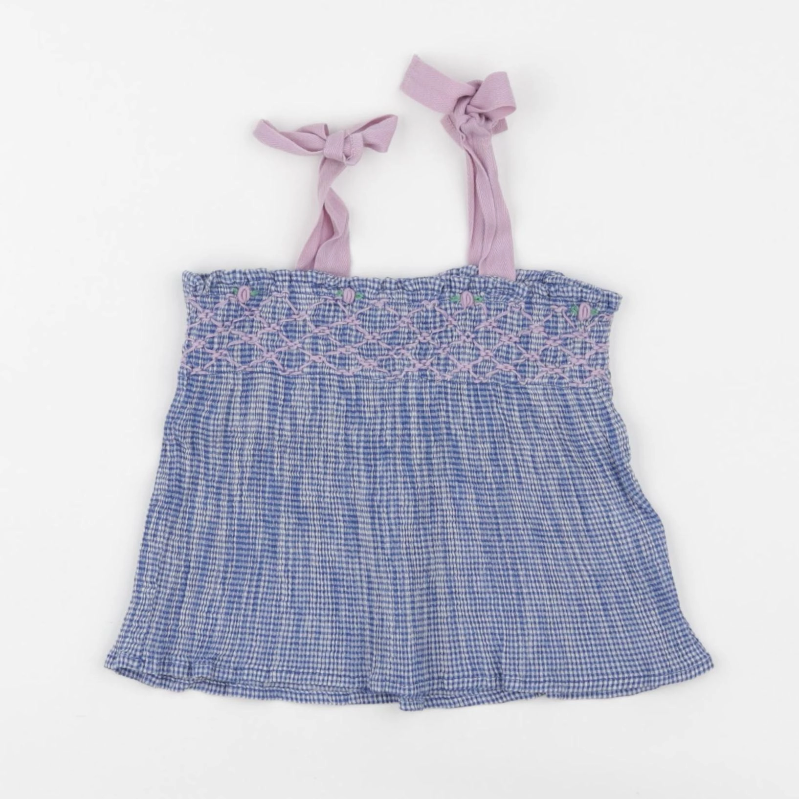 Emile et Ida - blouse bleu - 6 mois