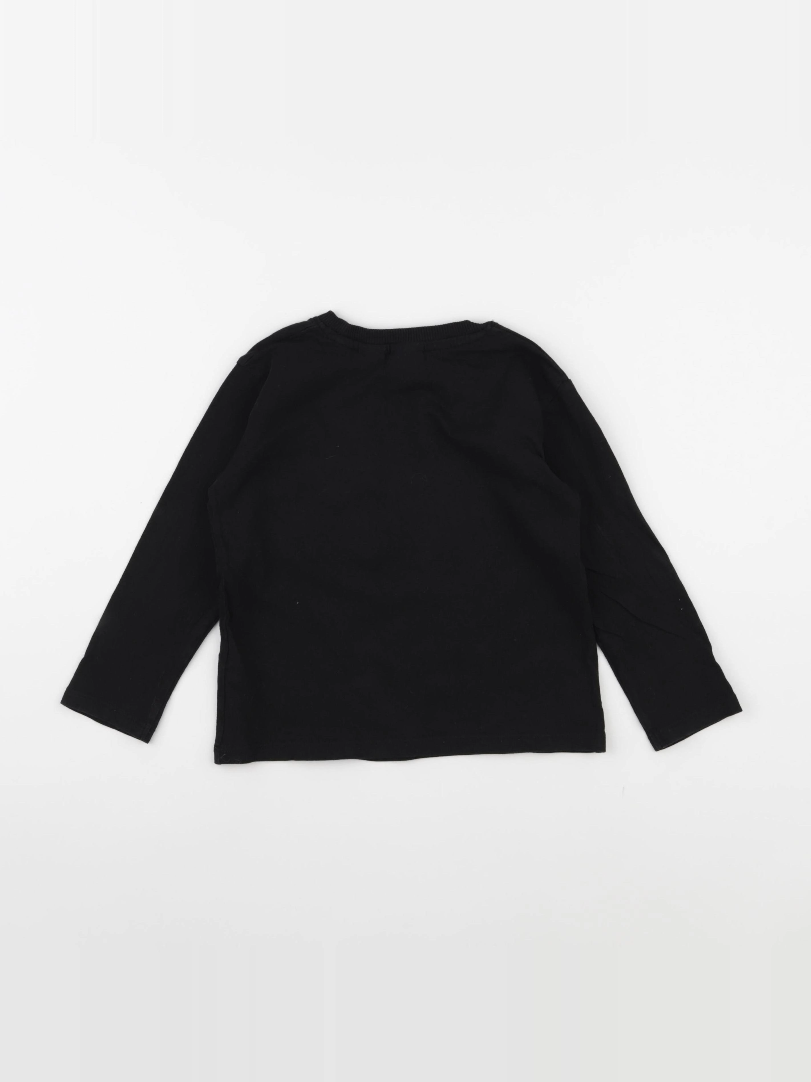 Zara - tee-shirt noir - 2/3 ans
