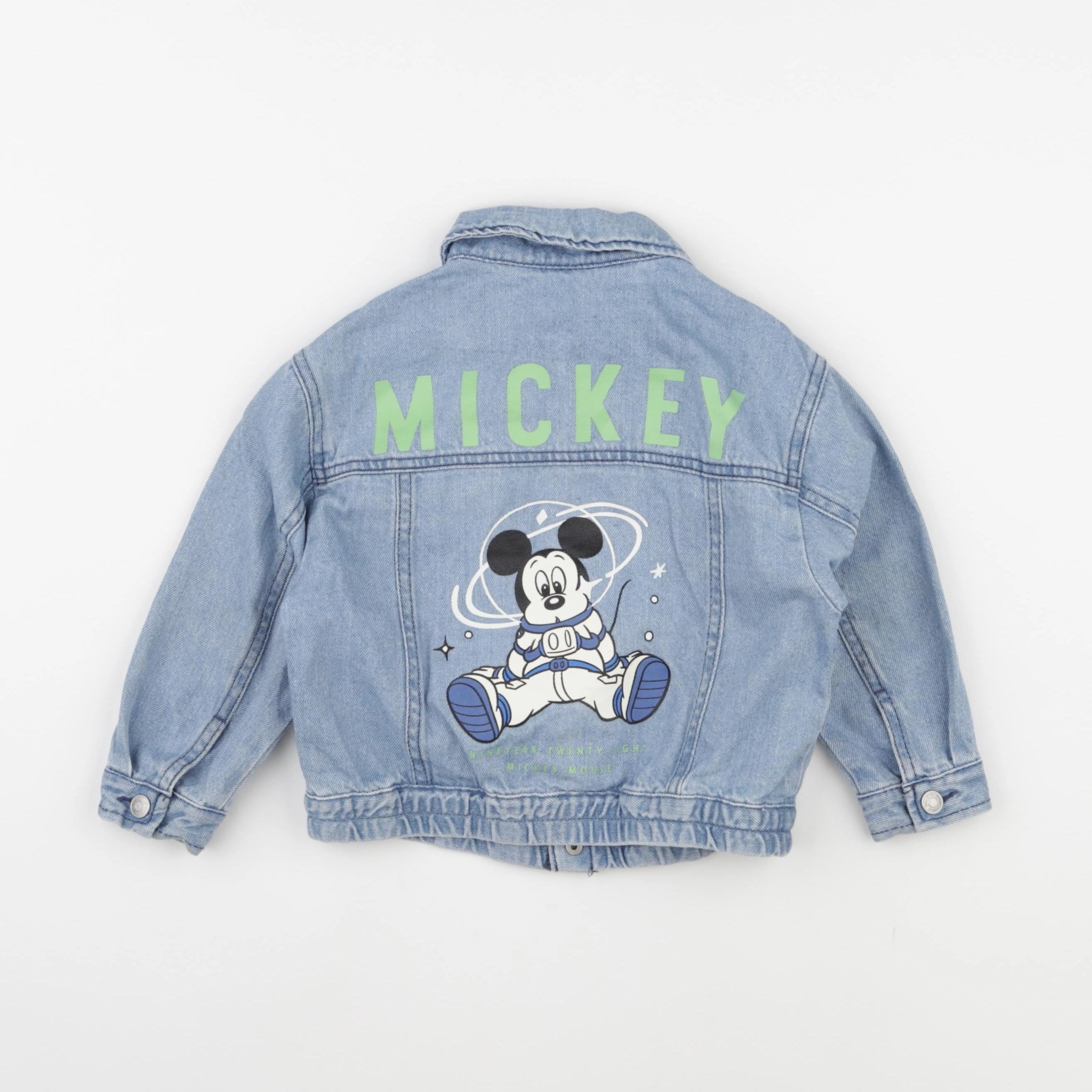 Zara - veste imprimé au dos bleu - 18/24 mois