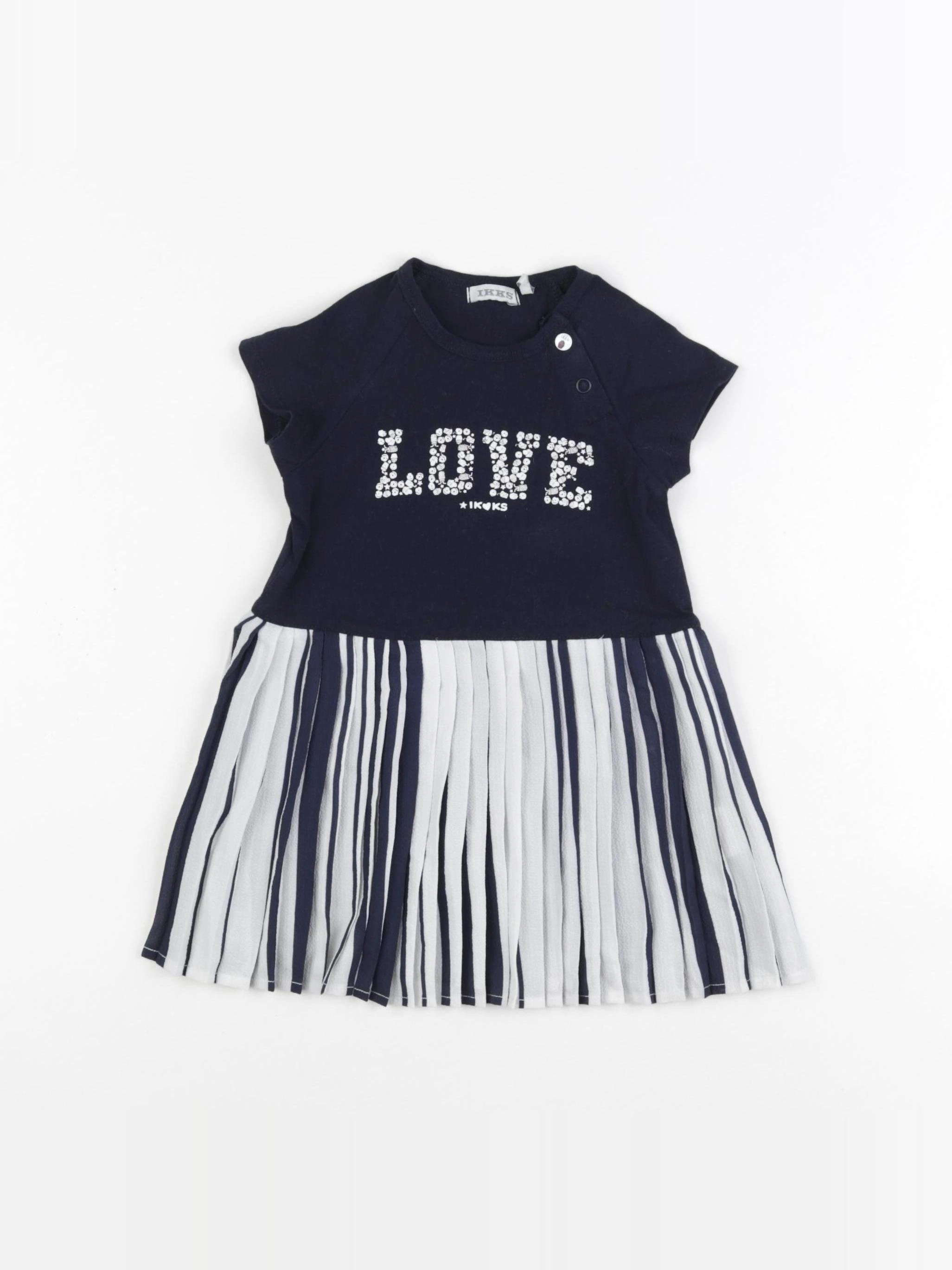 IKKS - robe bleu - 18 mois