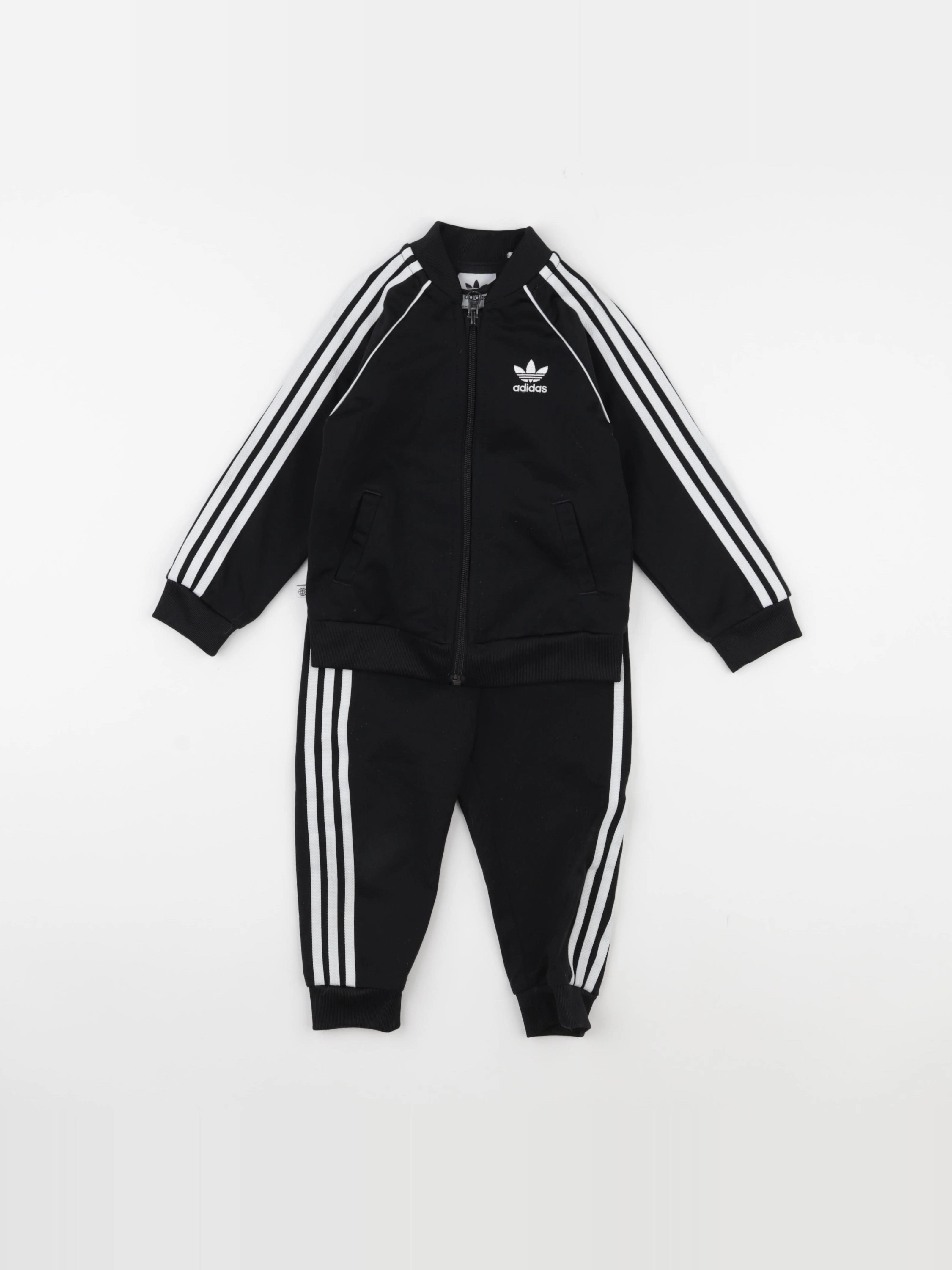 Adidas - ensemble noir - 12/18 mois