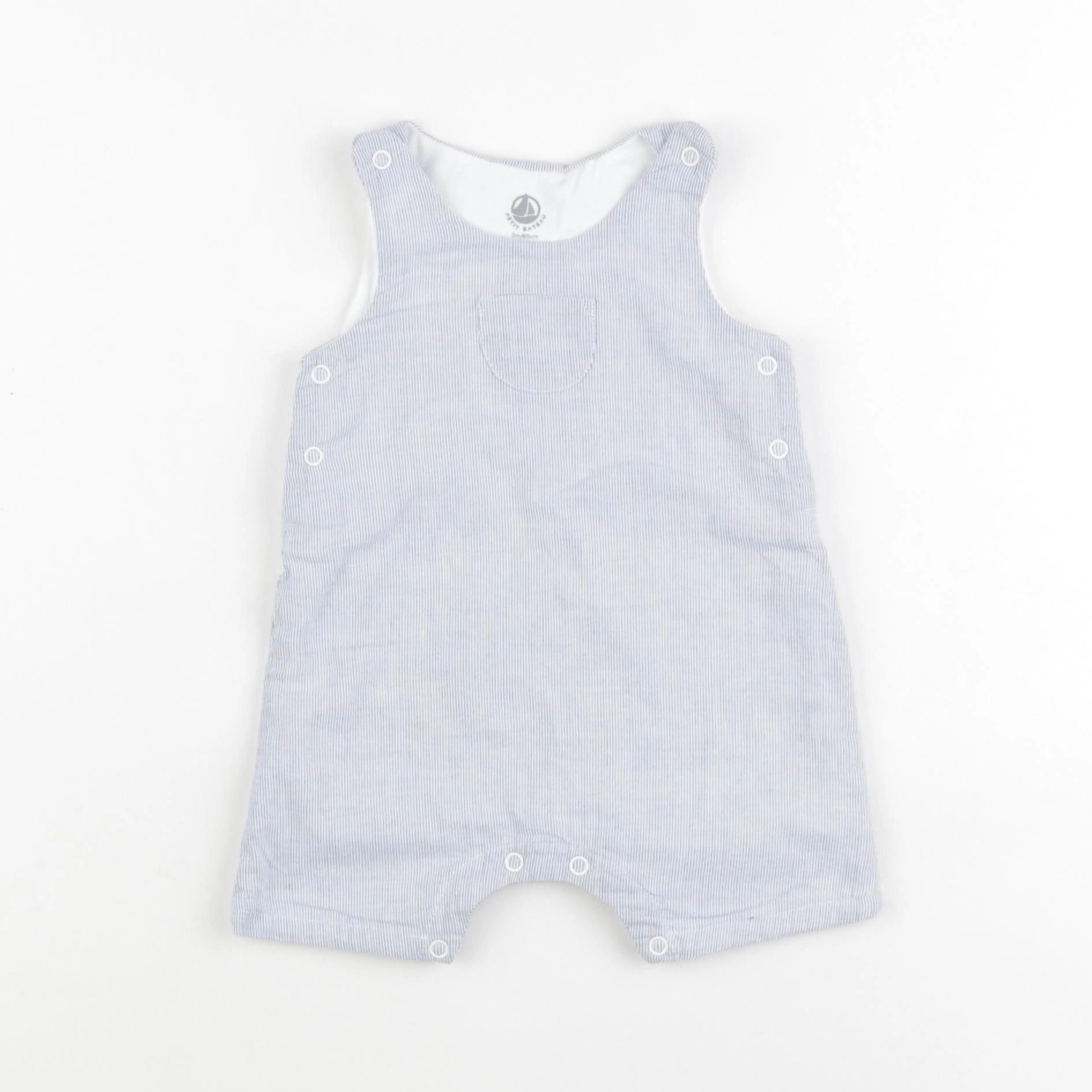 Petit Bateau - salopette bleu - 3 mois