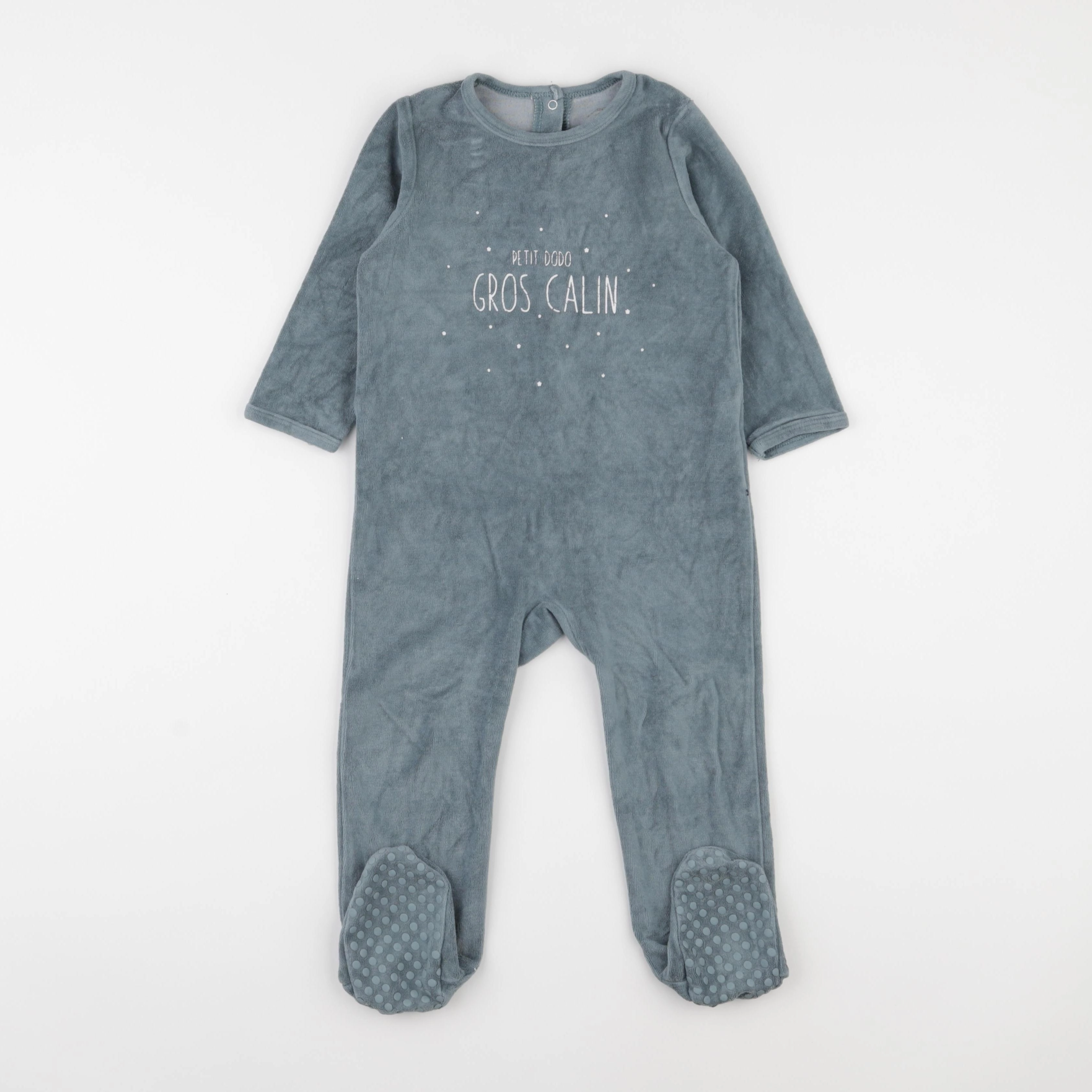 Vertbaudet - pyjama velours vert - 3 ans