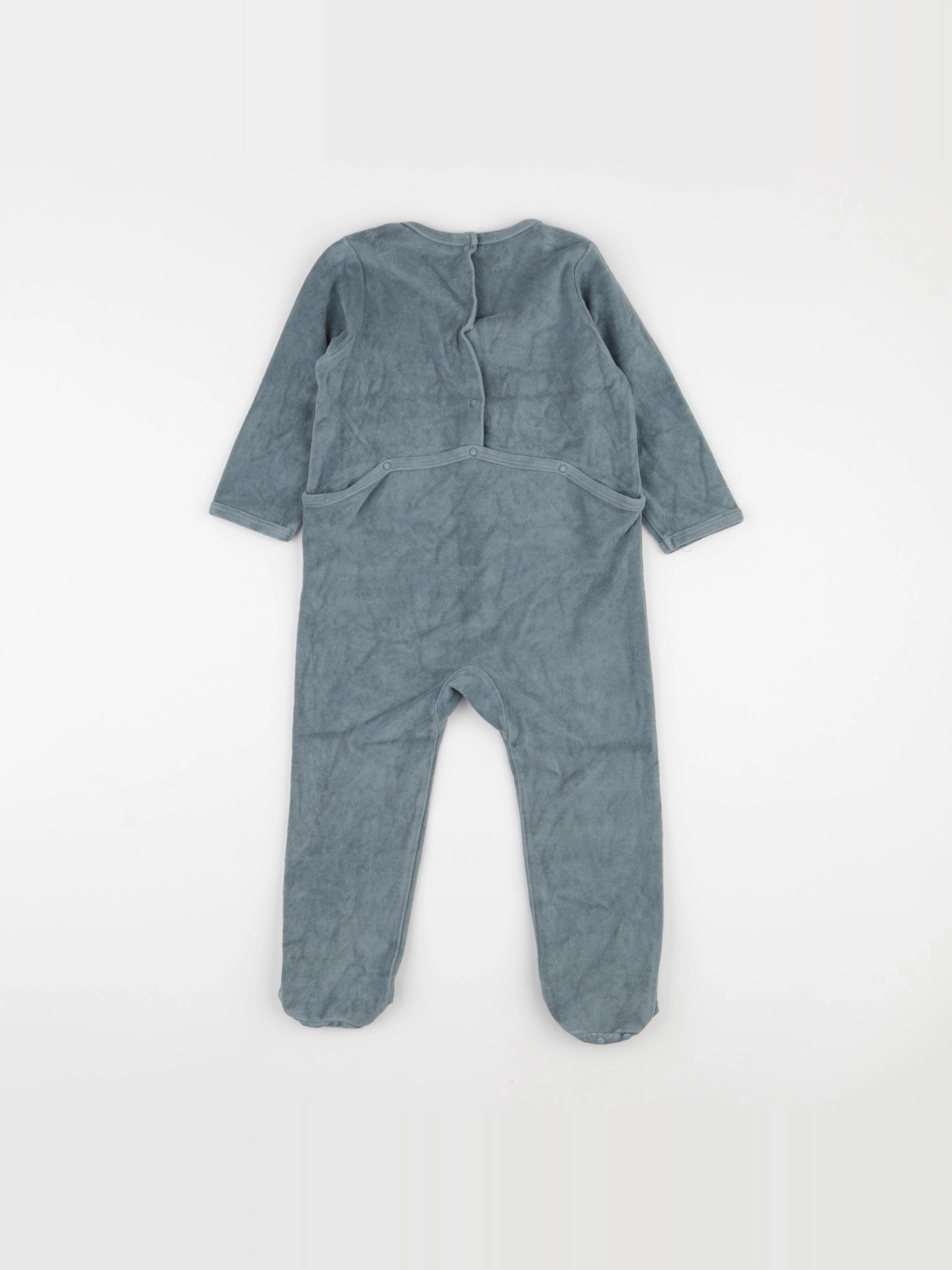 Vertbaudet - pyjama velours vert - 3 ans
