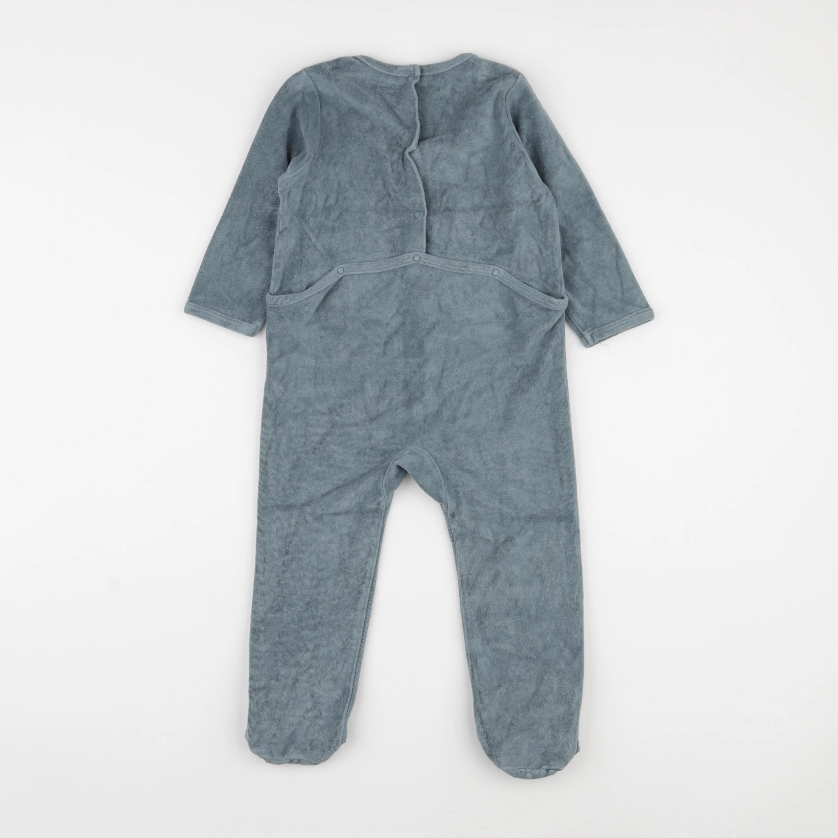 Vertbaudet - pyjama velours vert - 3 ans