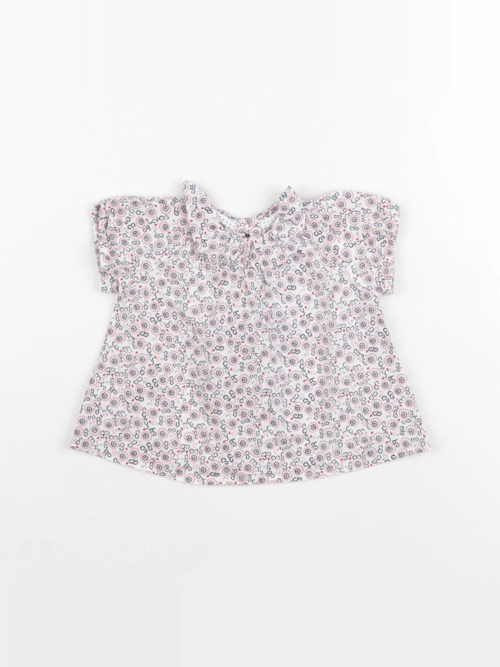 Petit Bateau - blouse blanc - 3 mois