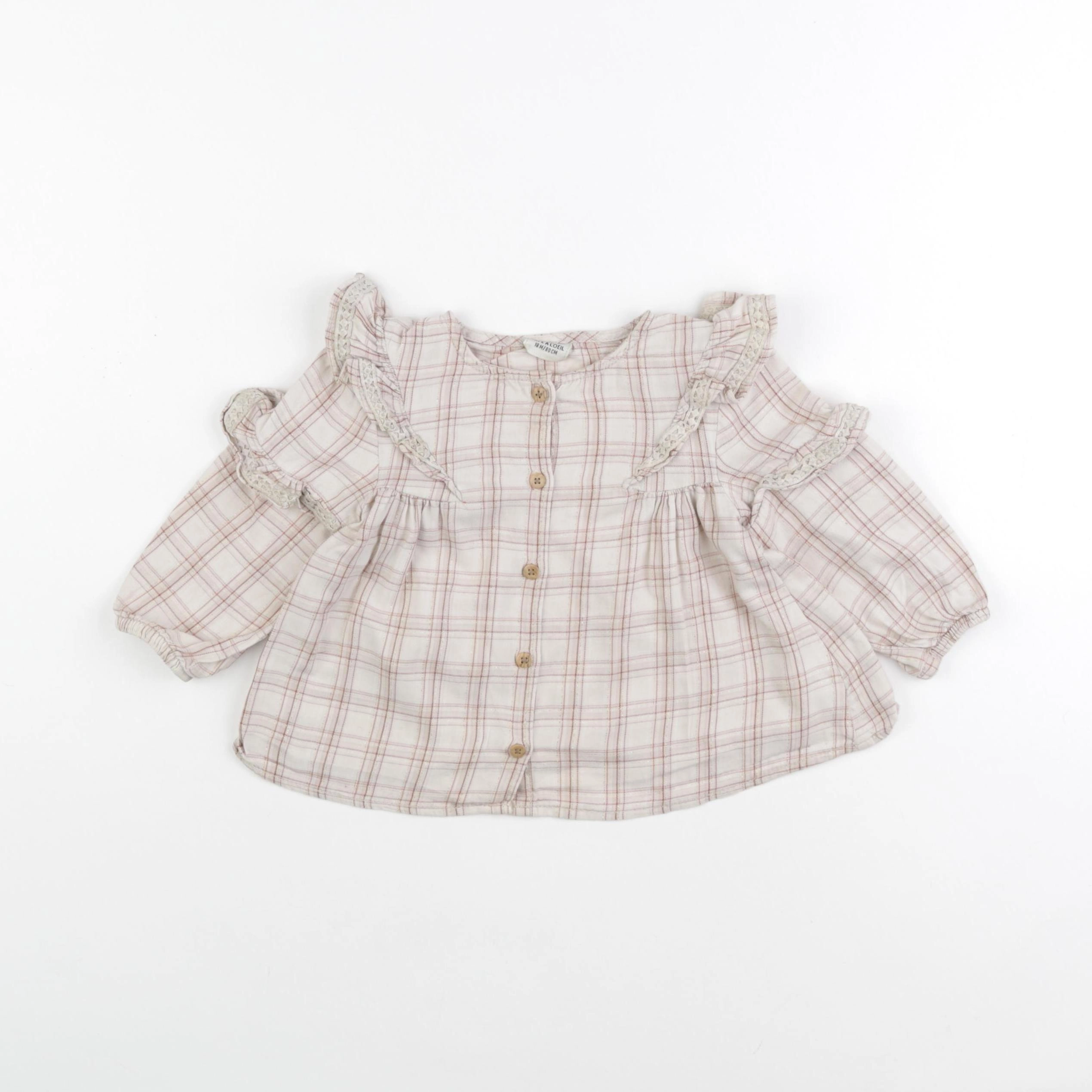 Tape à l'oeil - blouse beige - 18 mois