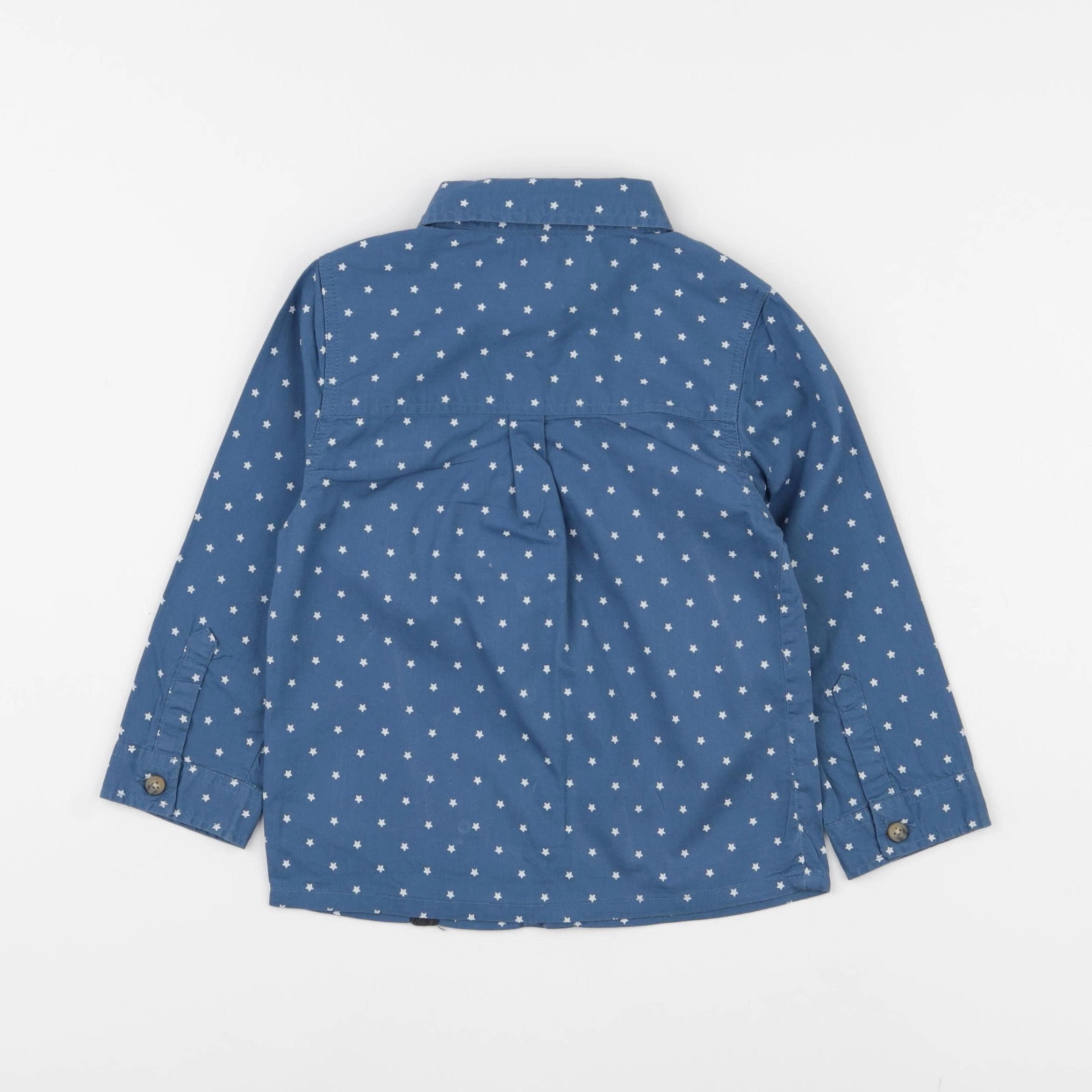 Vertbaudet - chemise bleu - 24 mois