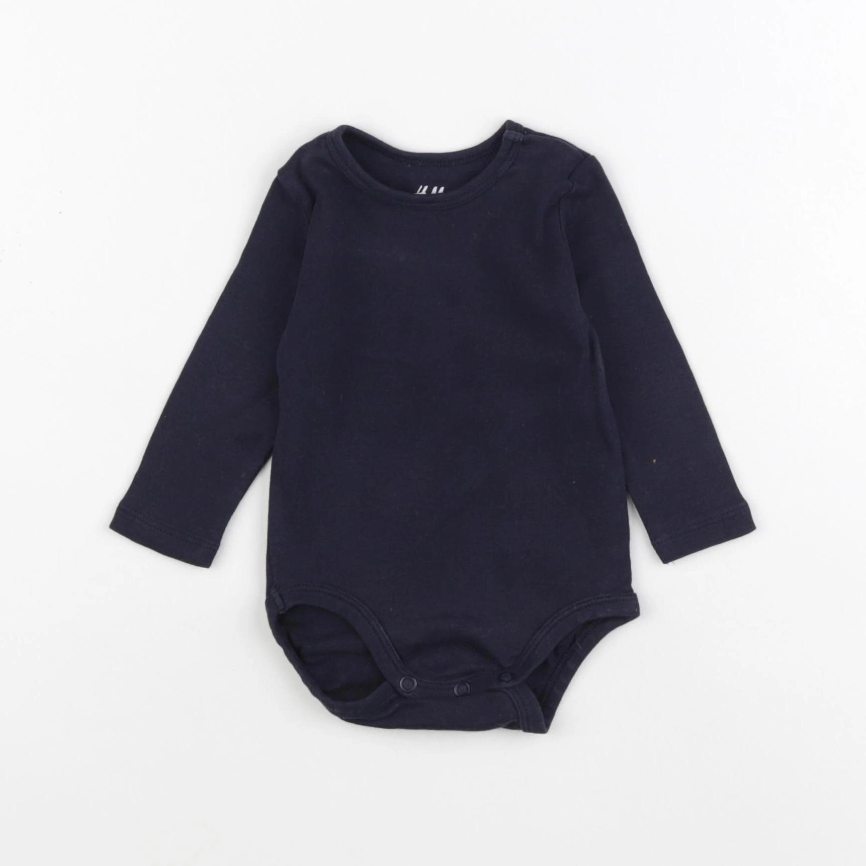 H&M - body bleu - 3/6 mois
