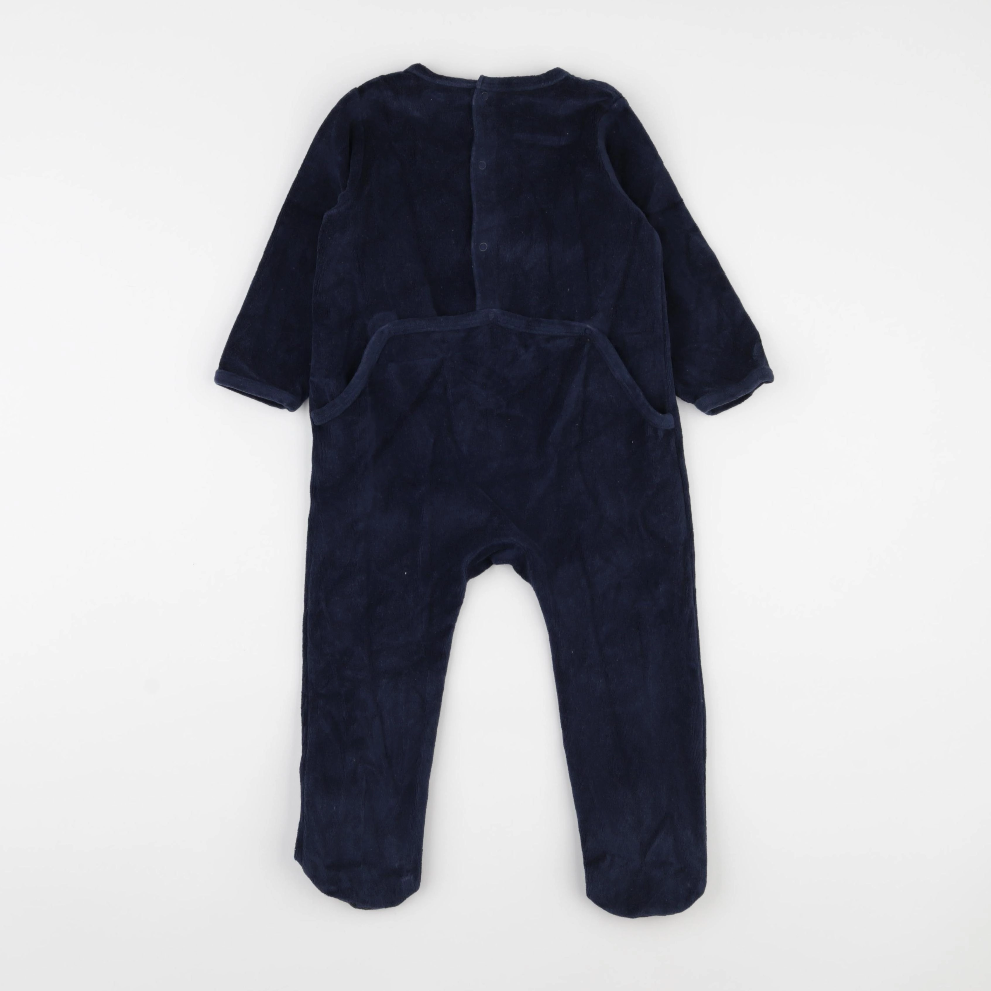 Vertbaudet - pyjama velours bleu - 2 ans
