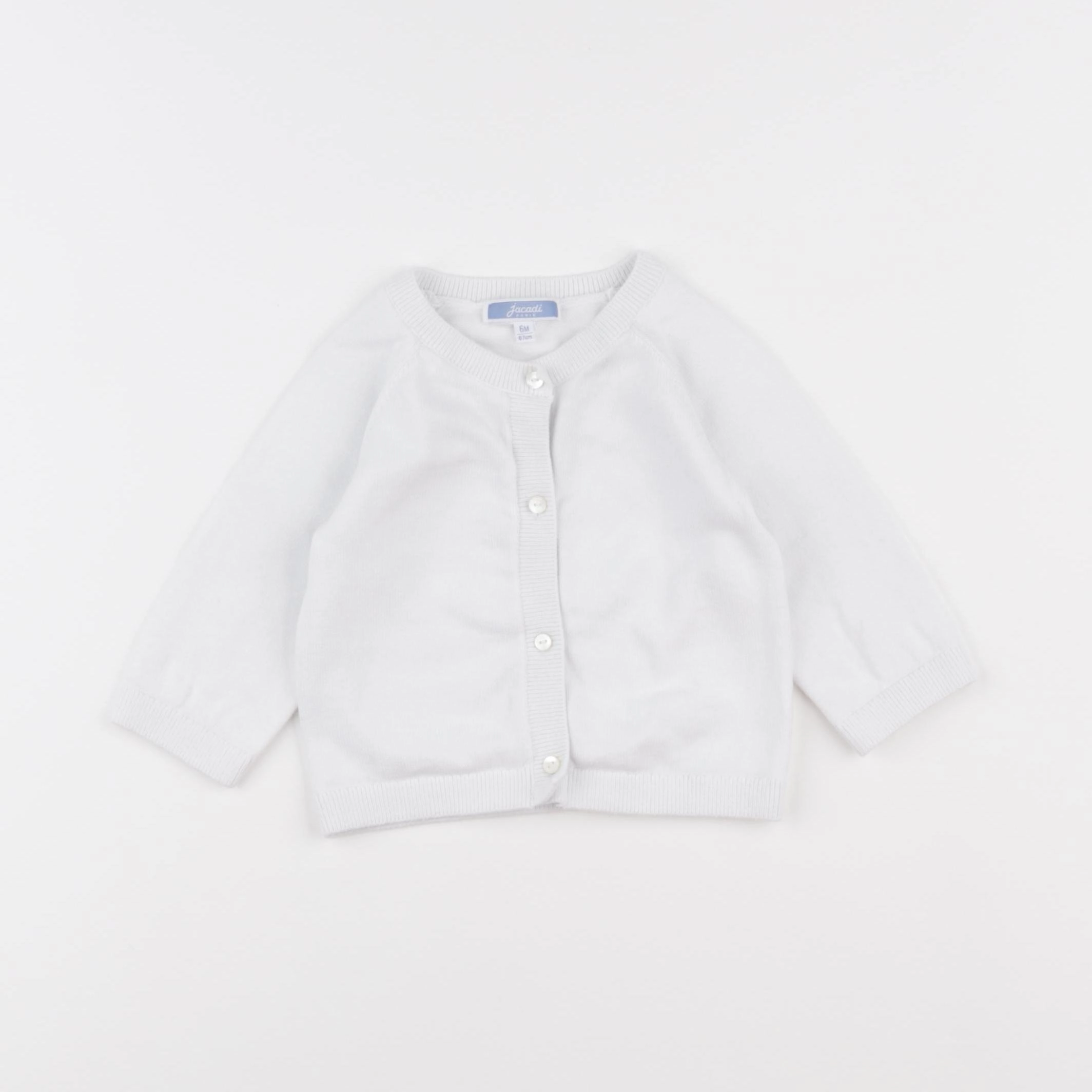 Jacadi - gilet blanc - 6 mois