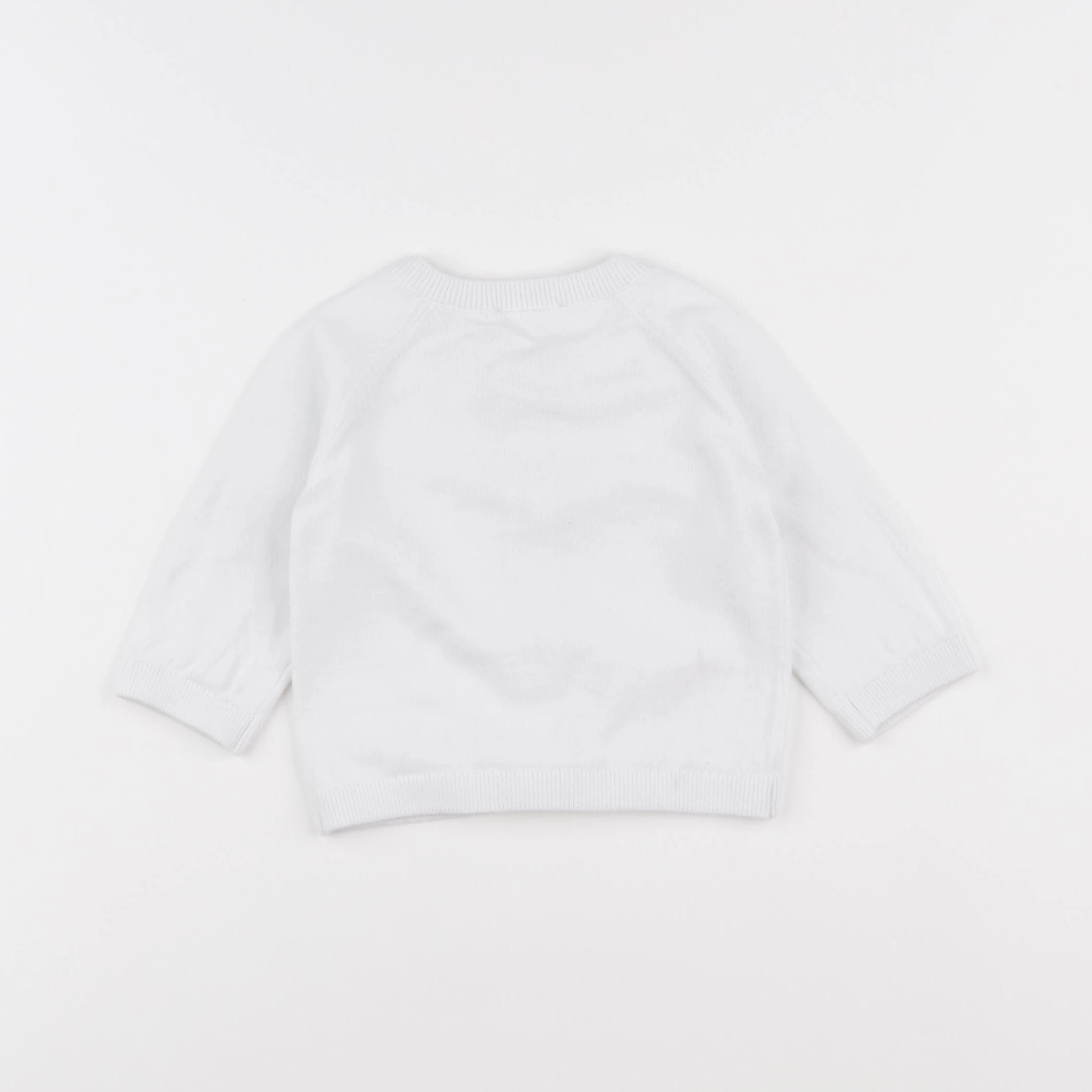 Jacadi - gilet blanc - 6 mois