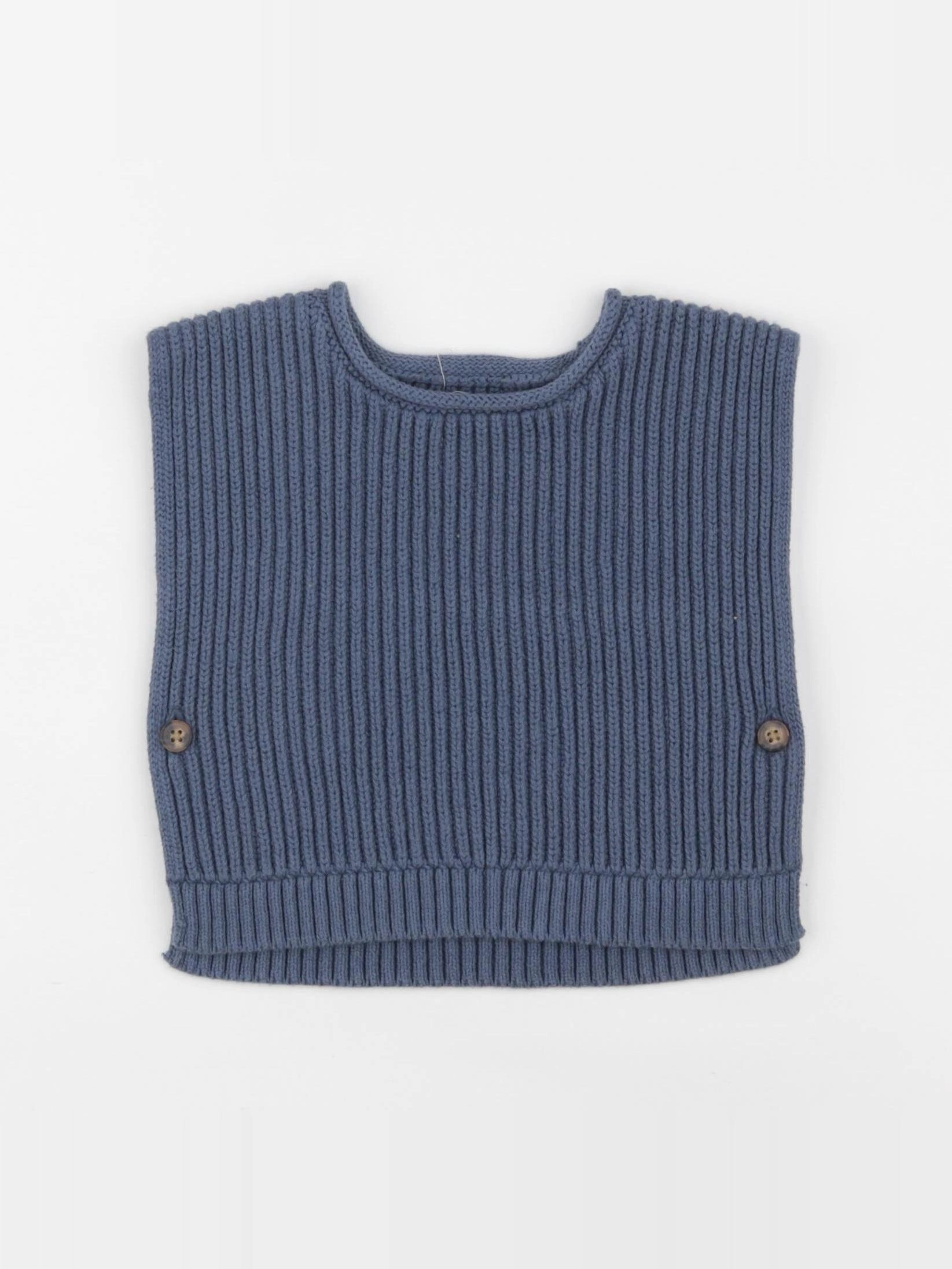 Vertbaudet - pull bleu - 12 mois