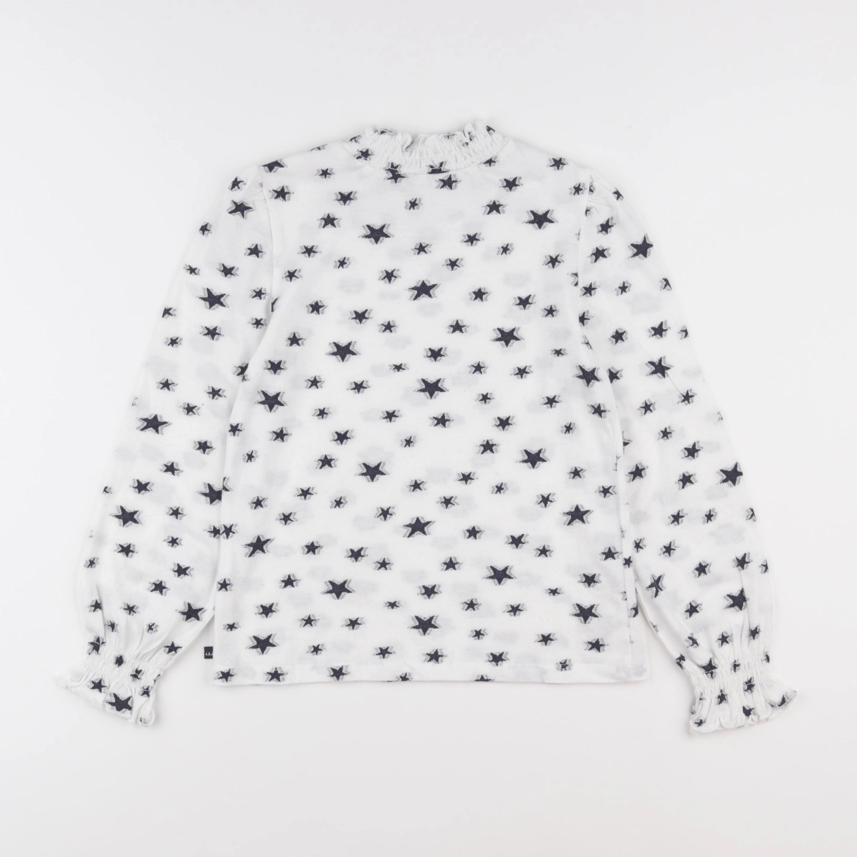 IKKS - tee-shirt blanc, bleu - 8 ans