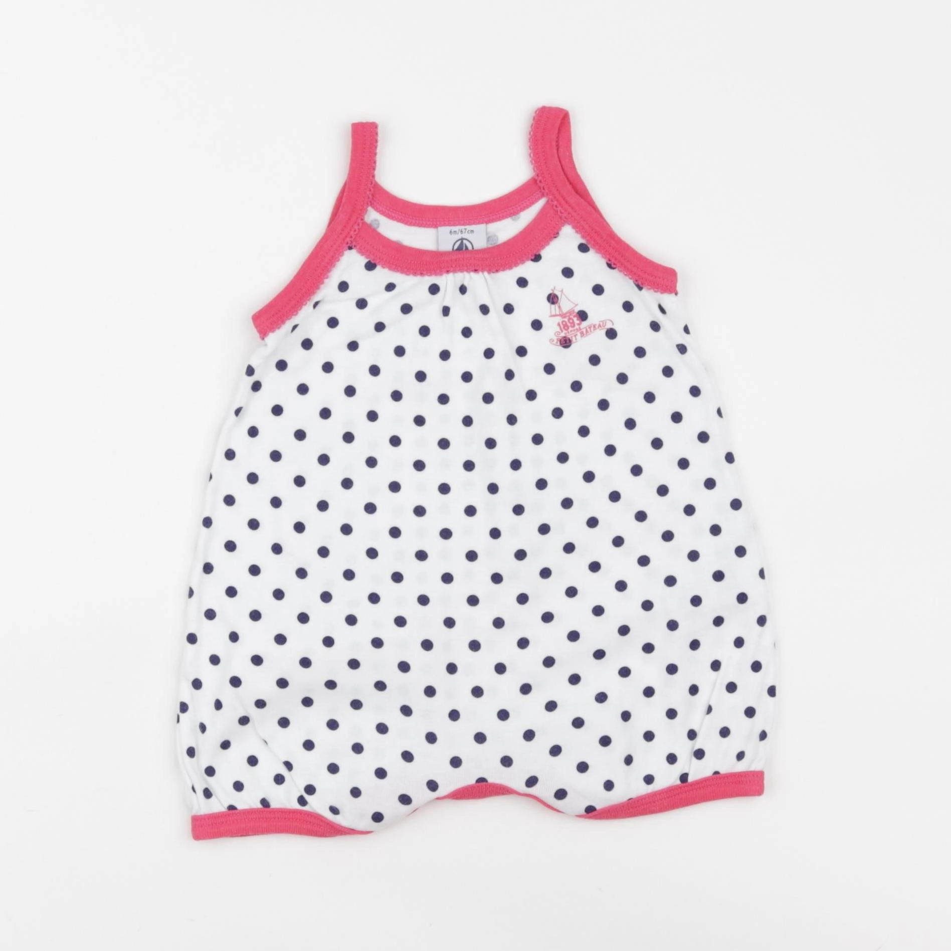 Petit Bateau - combinaison multicolore - 6 mois