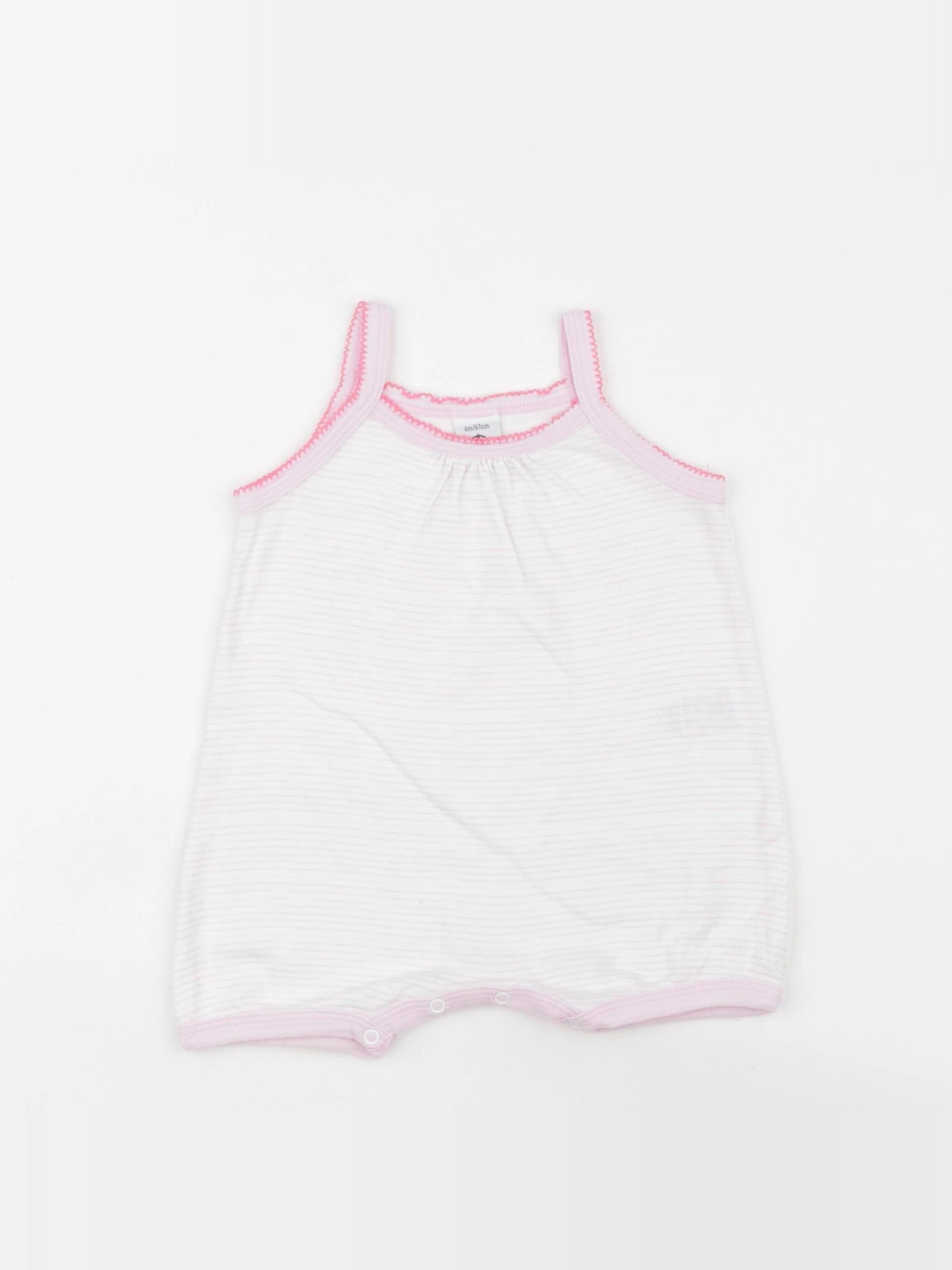 Petit Bateau - combinaison rose - 6 mois