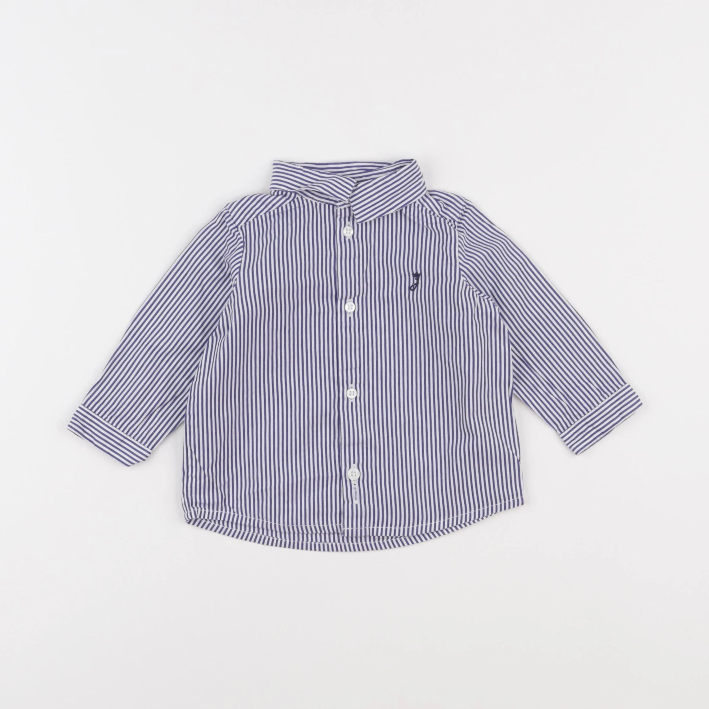 Jacadi - chemise bleu - 6 mois