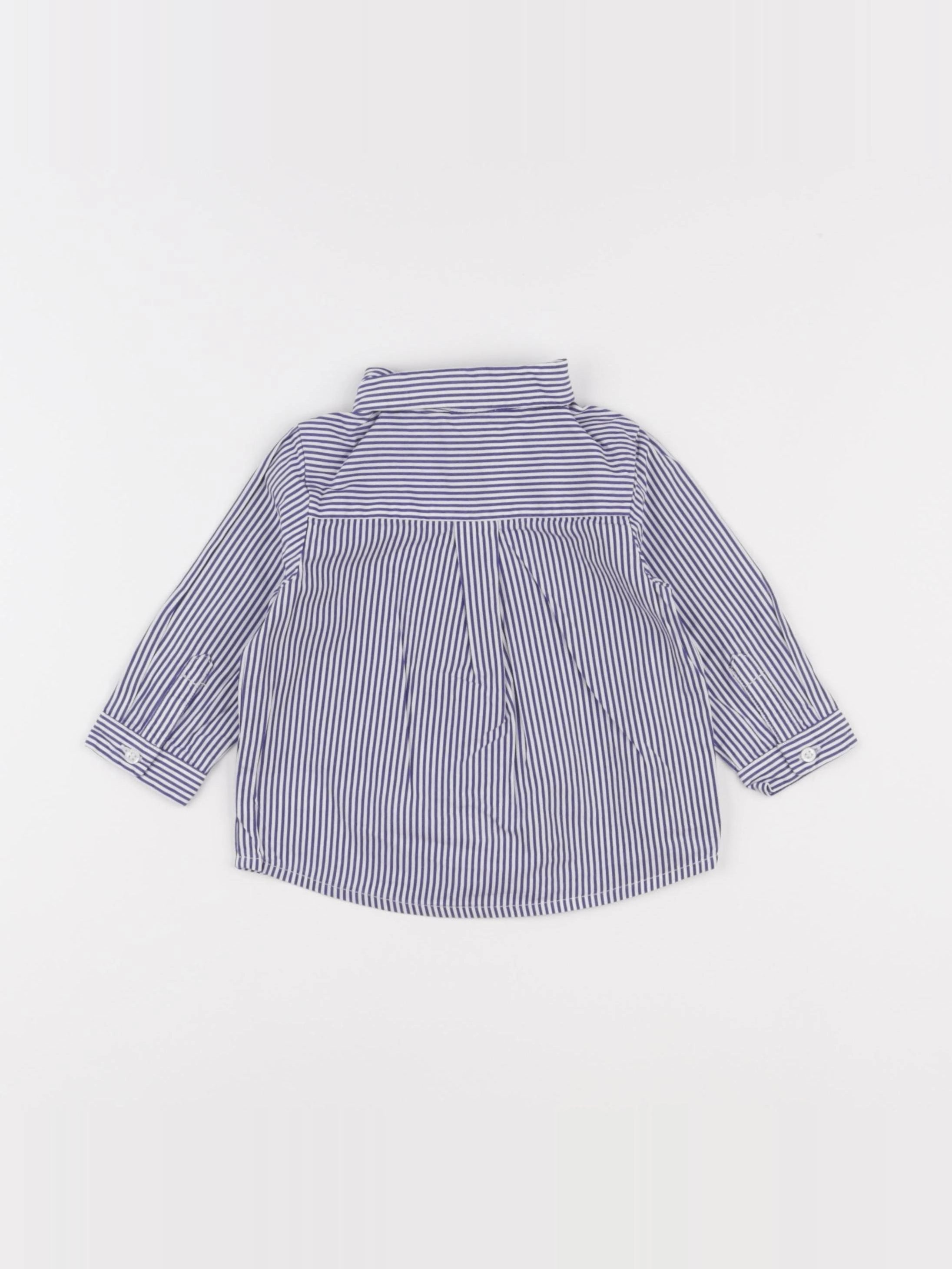 Jacadi - chemise bleu - 6 mois