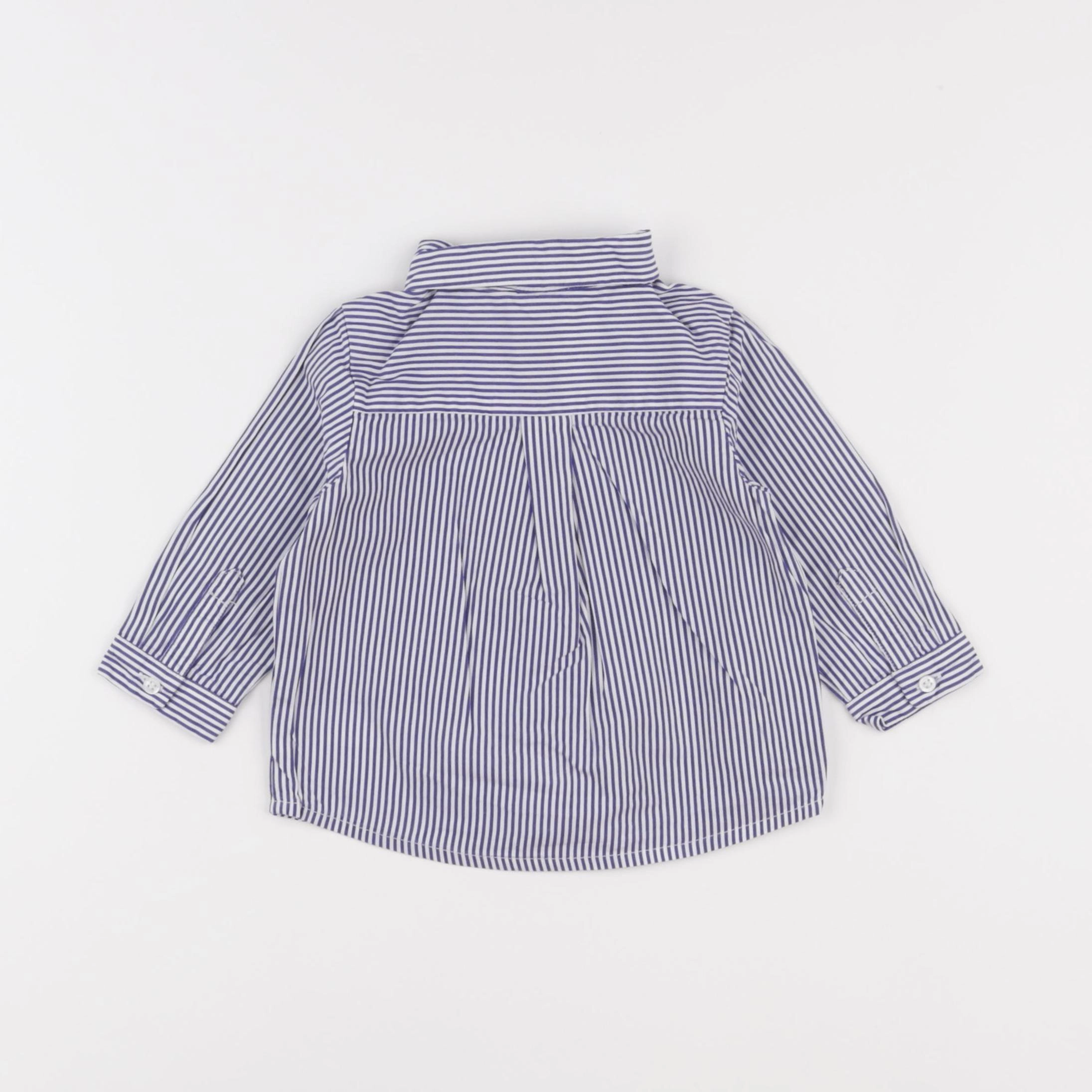 Jacadi - chemise bleu - 6 mois