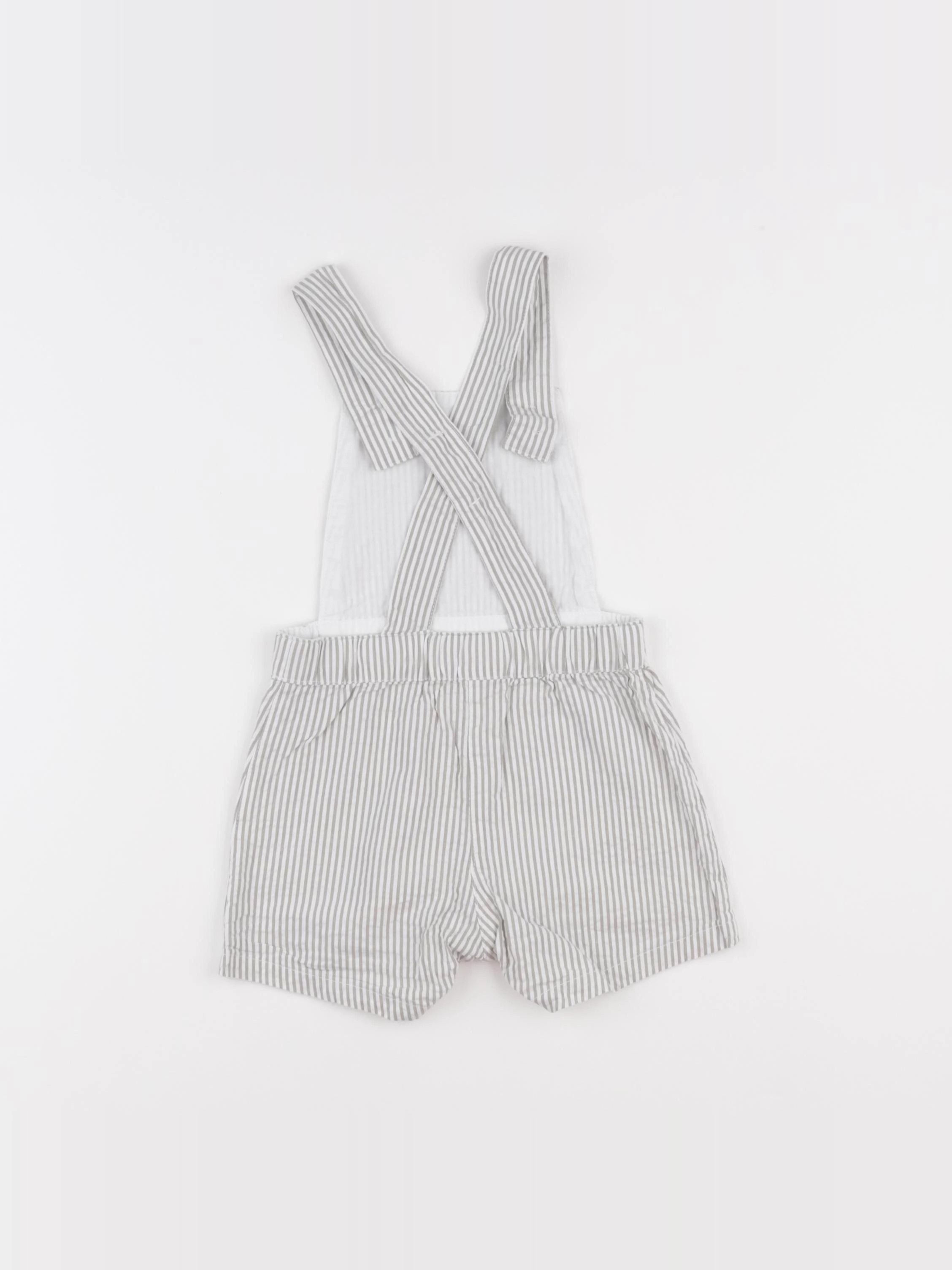 Petit Bateau - salopette multicolore - 6 mois