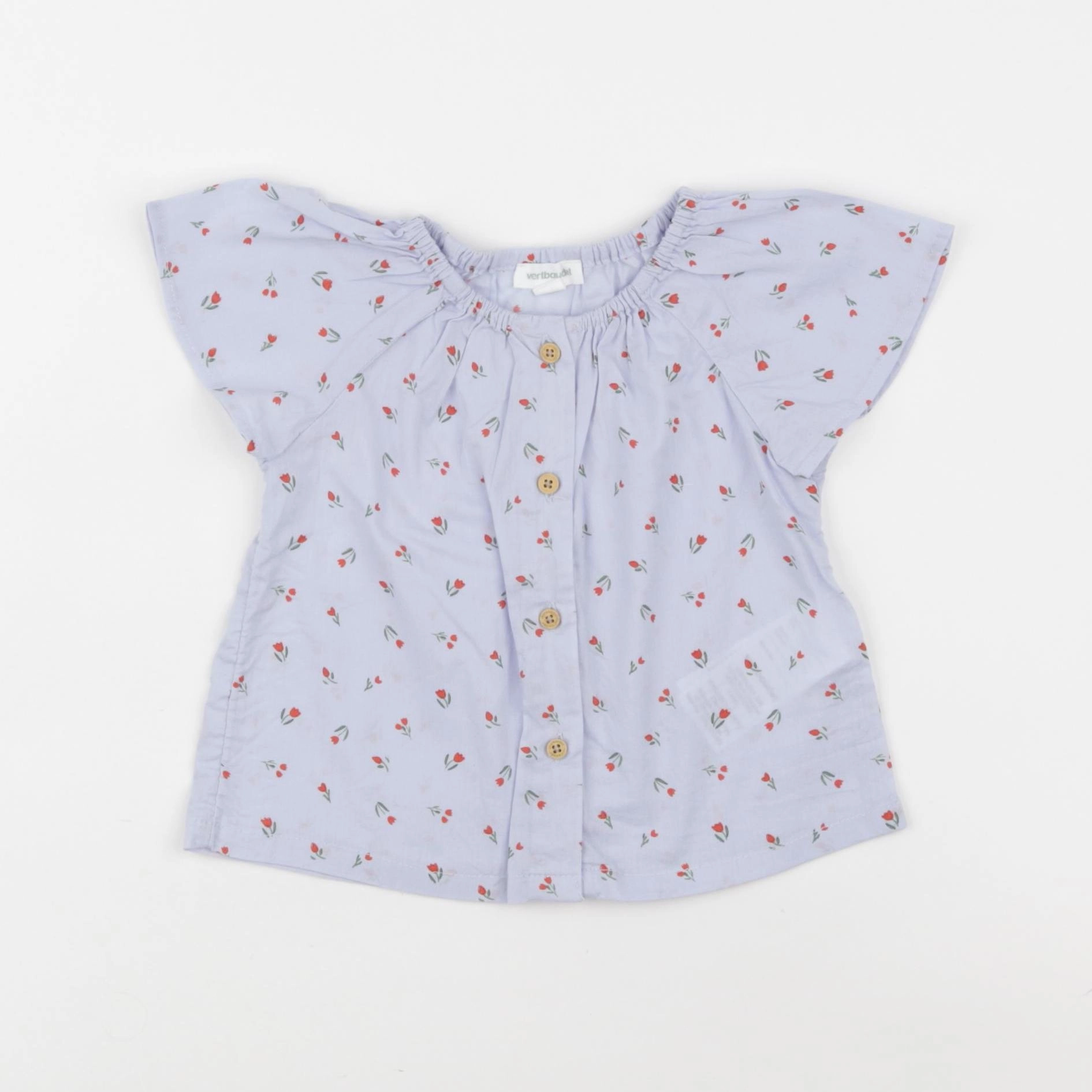 Vertbaudet - blouse bleu - 9 mois