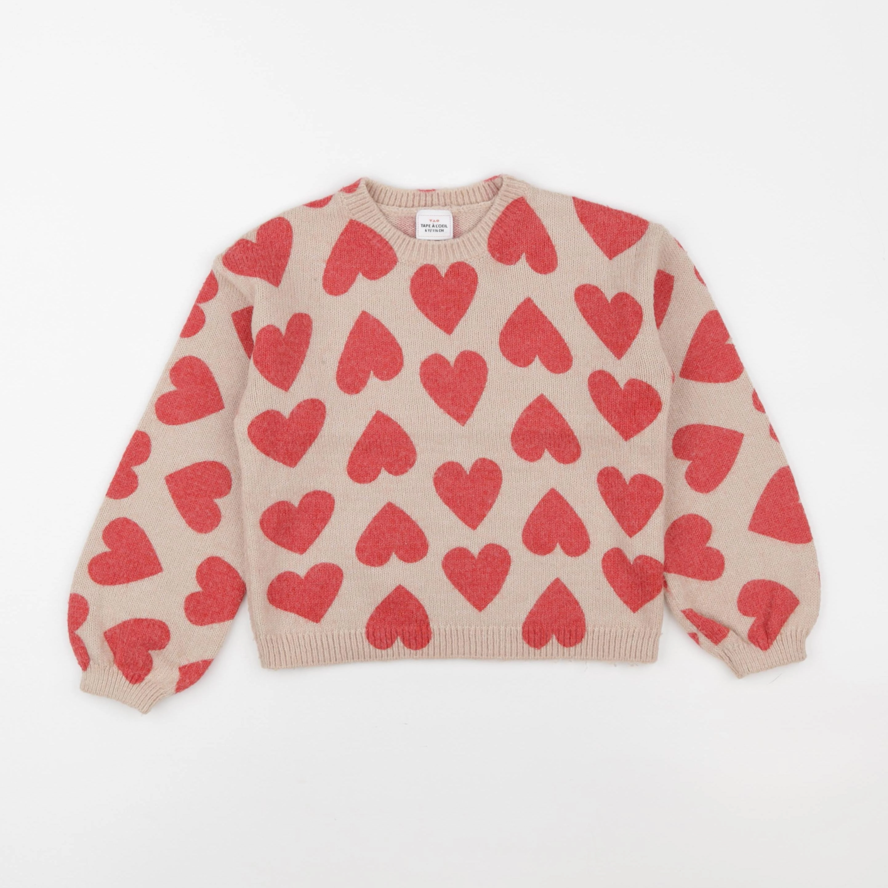 Tape à l'oeil - pull rouge - 6 ans