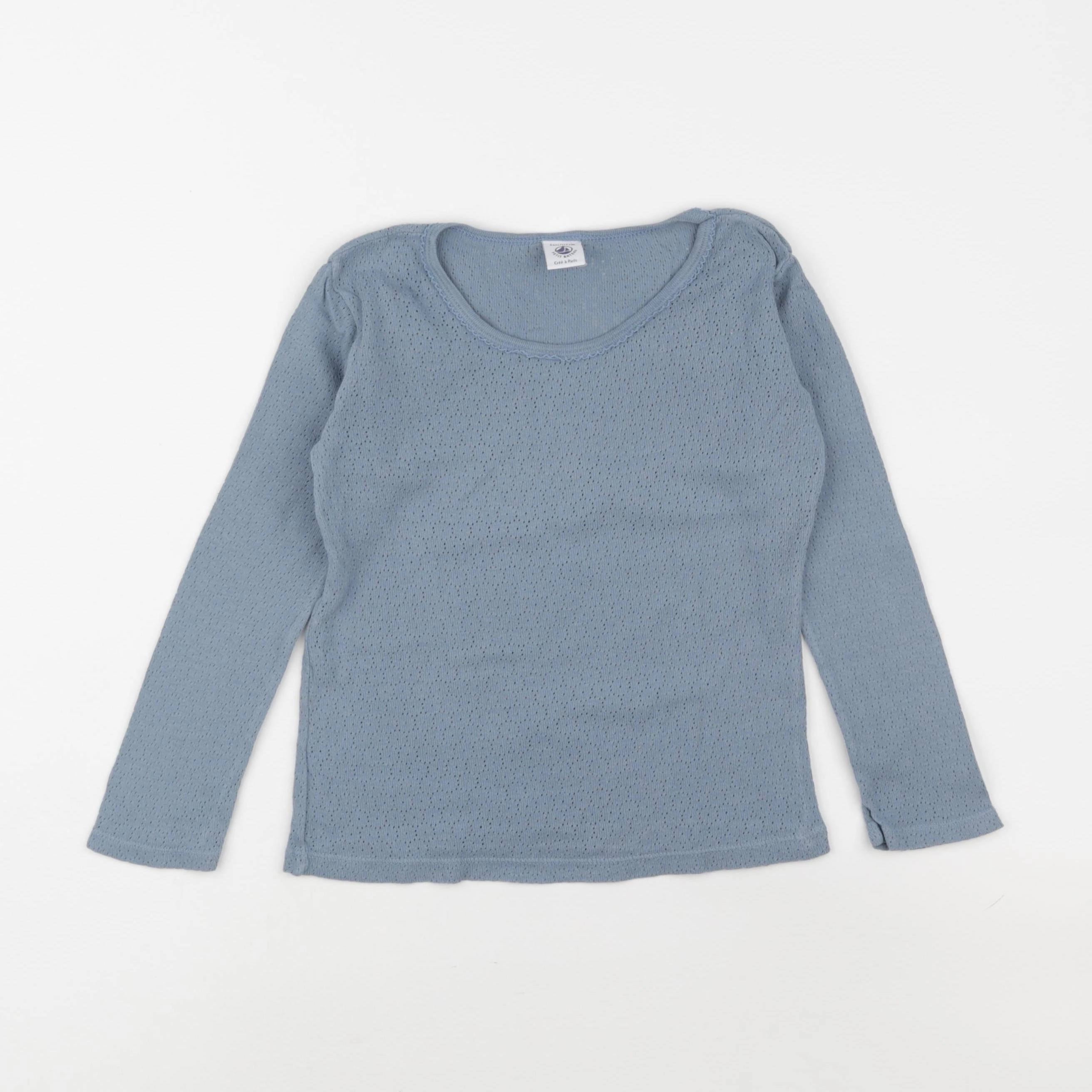 Petit Bateau - maillot de corps bleu - 6 ans
