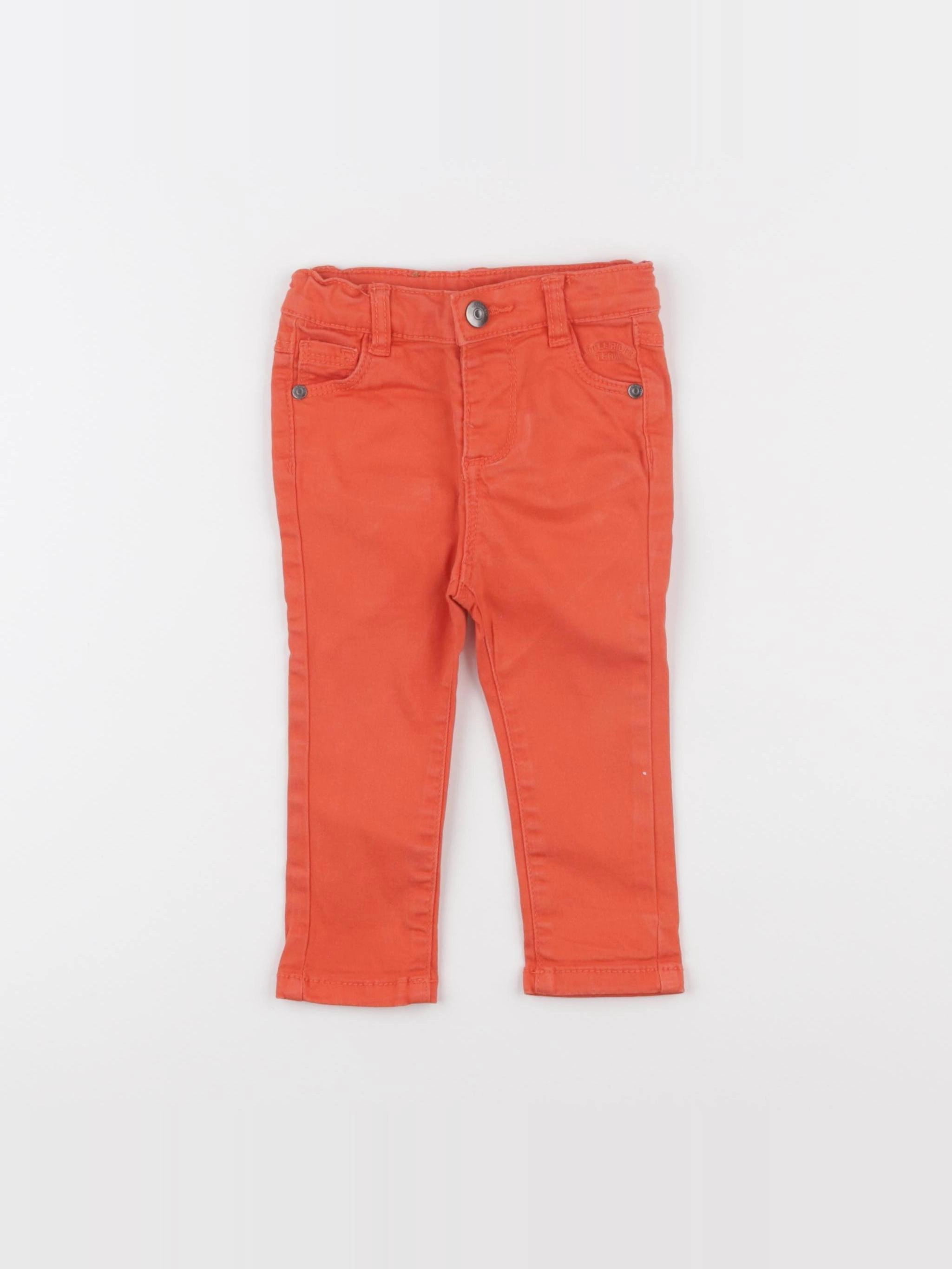 Tape à l'oeil - pantalon orange - 6 mois