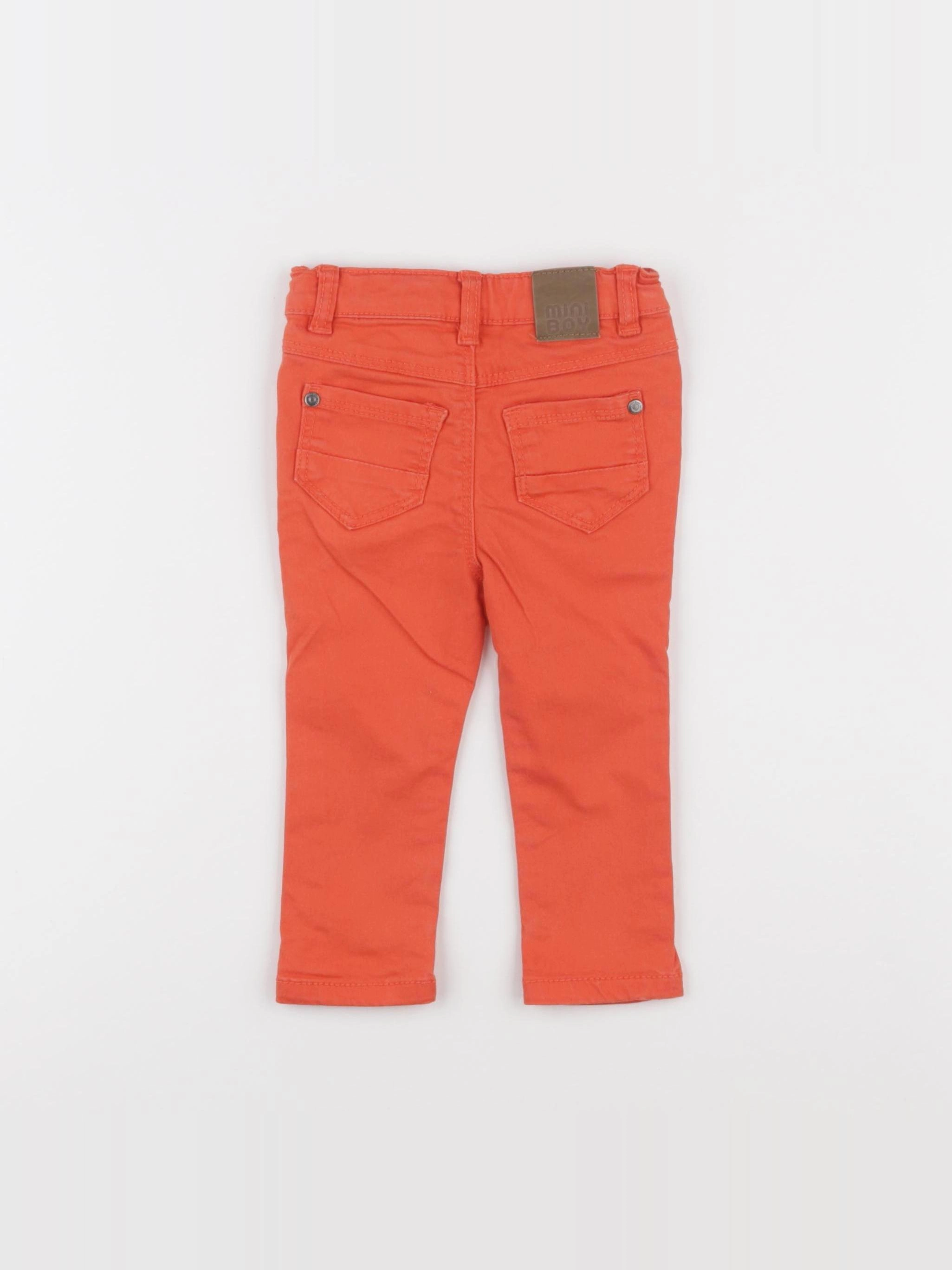 Tape à l'oeil - pantalon orange - 6 mois