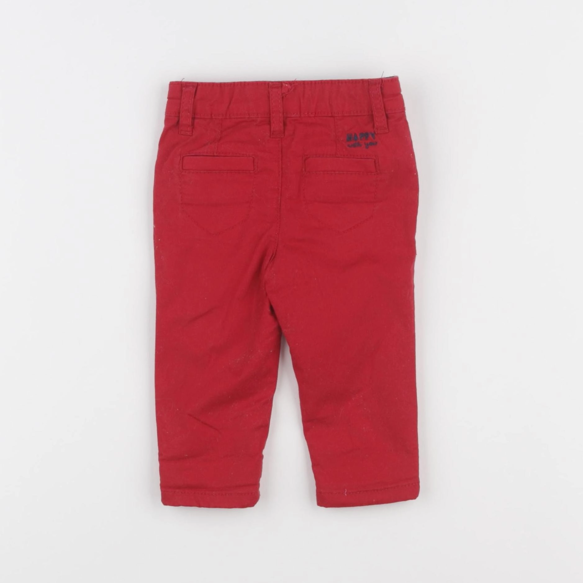 Tape à l'oeil - pantalon rouge - 3 mois