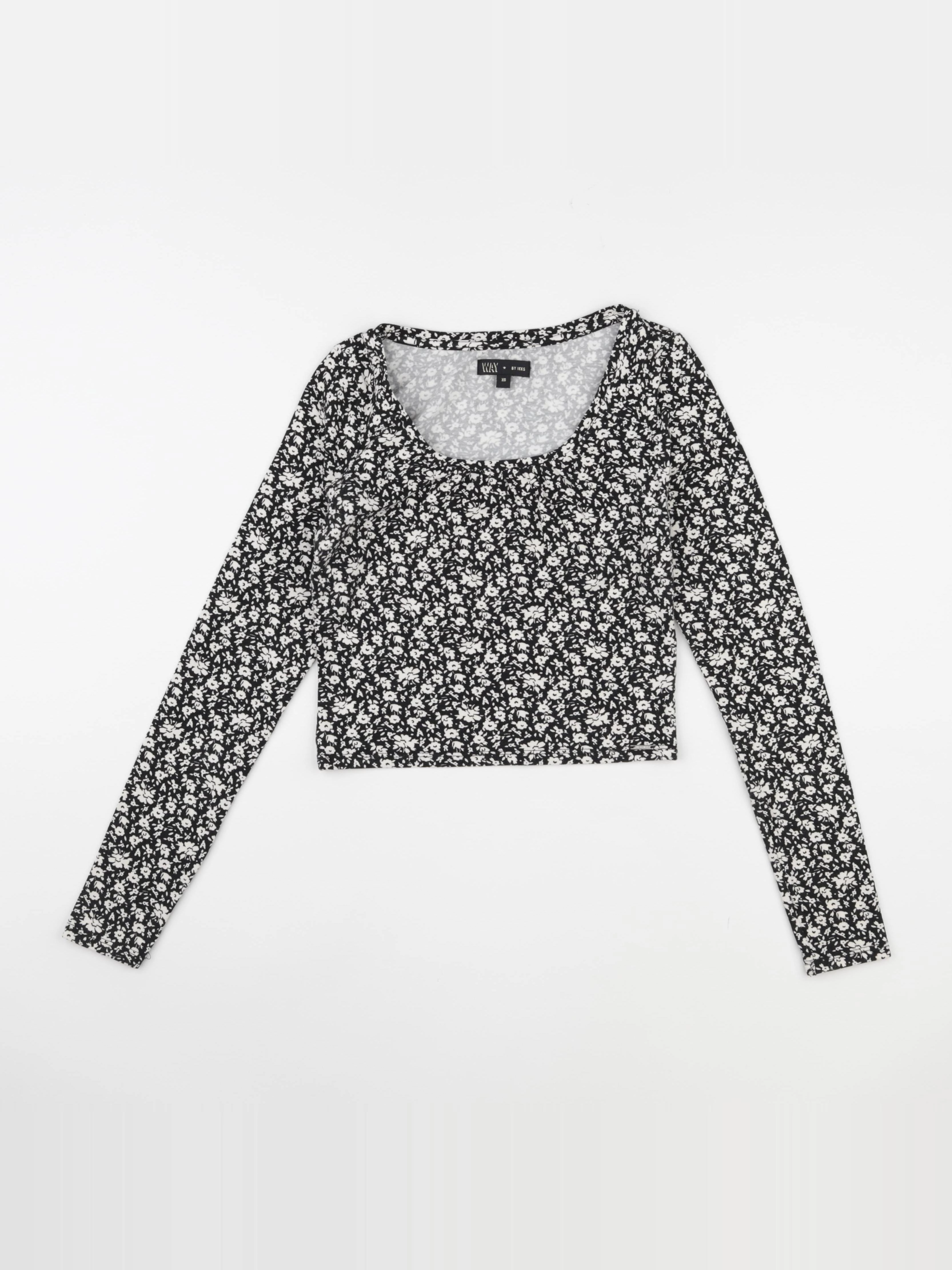 IKKS - tee-shirt court noir - 12 ans